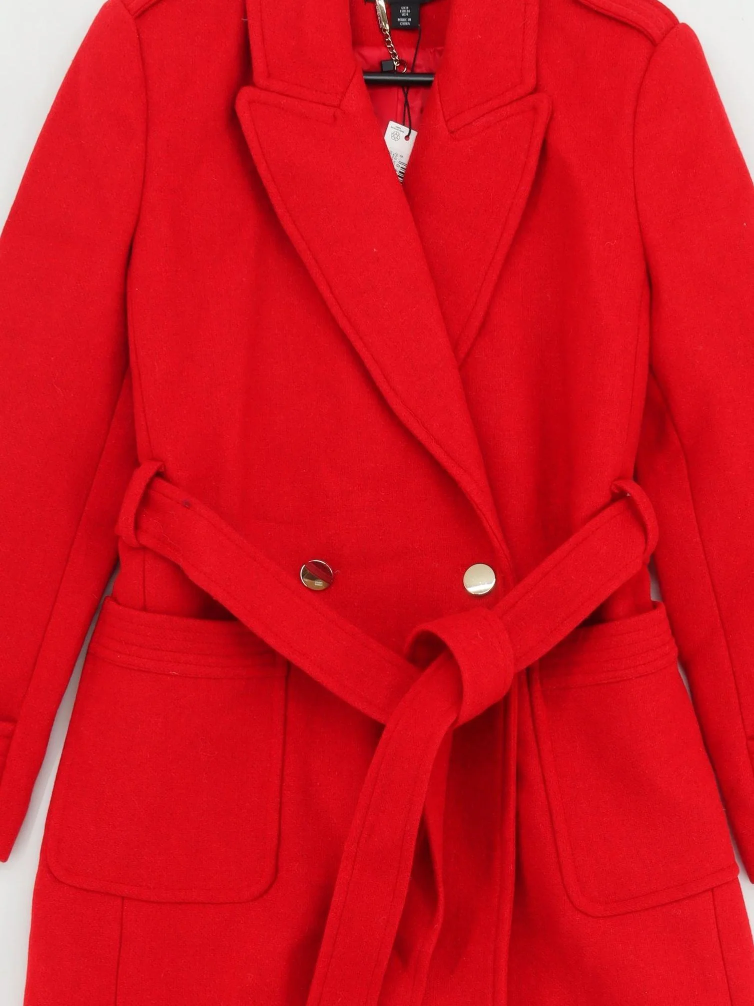 Karen Millen Women's Coat UK 8 Red Wool New with tags - Image 3