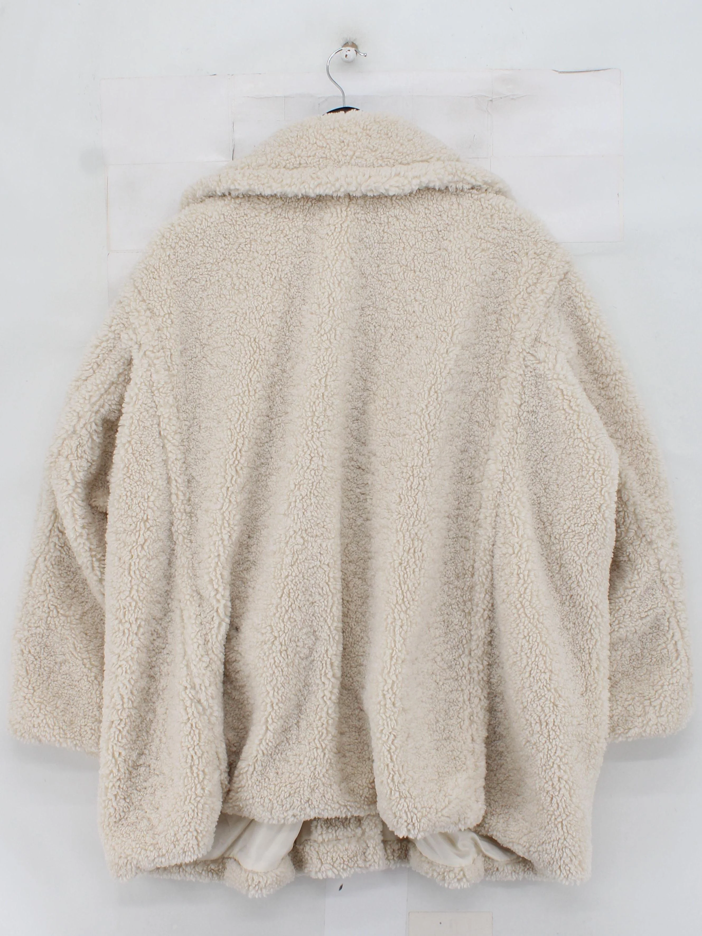 Karen Millen Women's Coat XXL Cream 100% Polyester Overcoat - Image 2