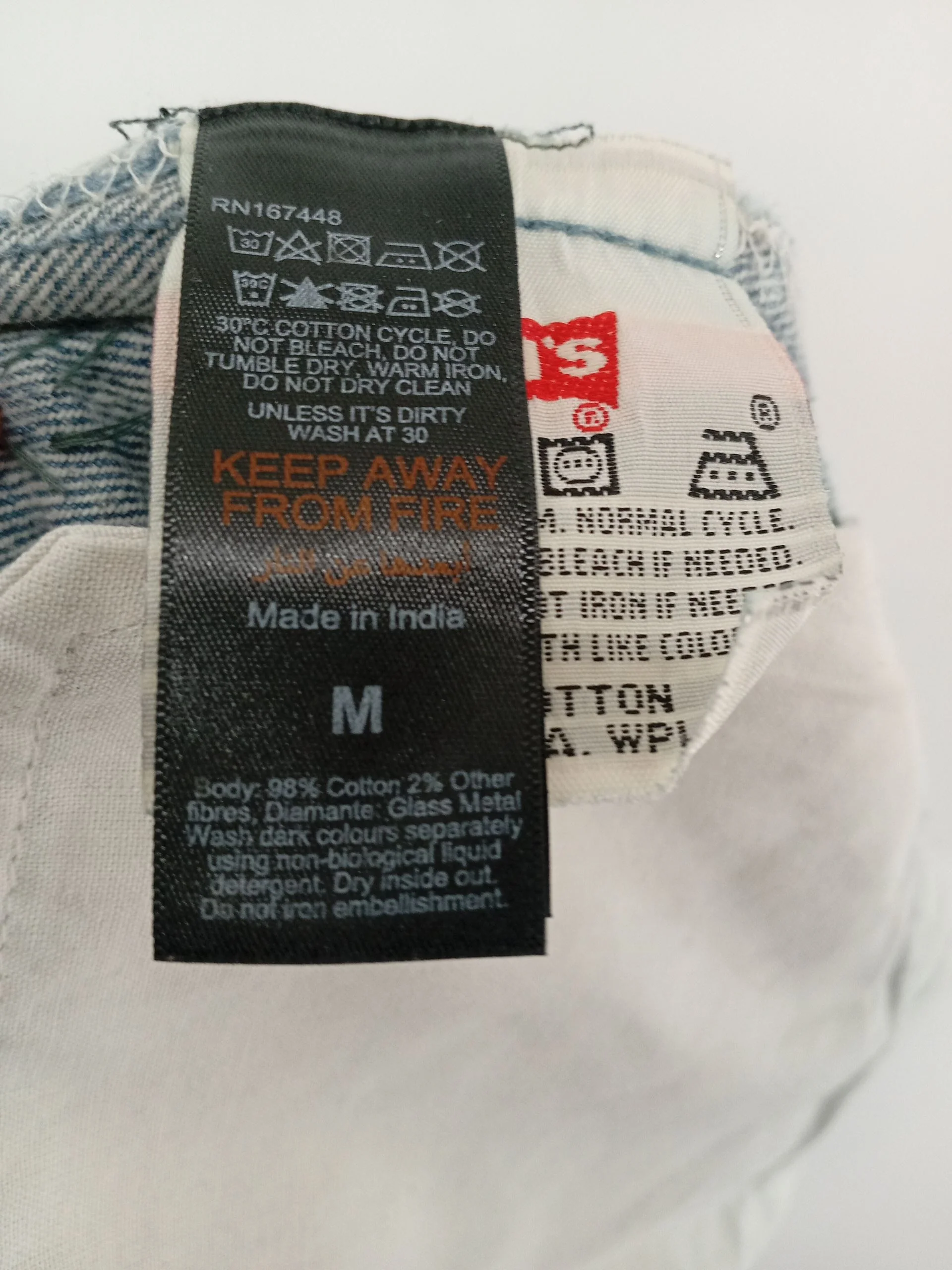 Karen Millen Women's Jeans M Blue Cotton with Other Straight - Image 7