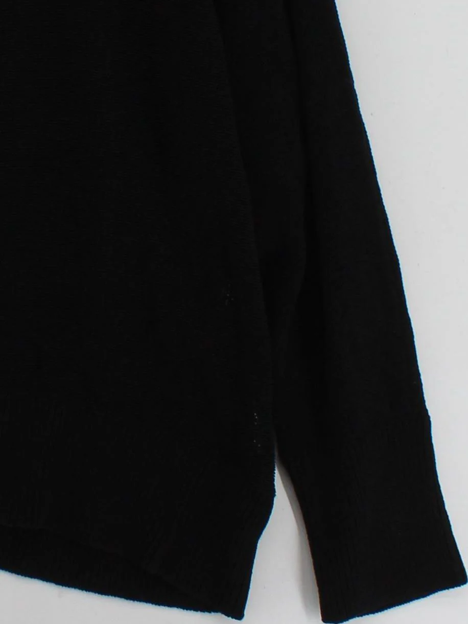 Karen Millen Women's Jumper L Black Acrylic with Polyamide Round Neck Pullover - Image 4