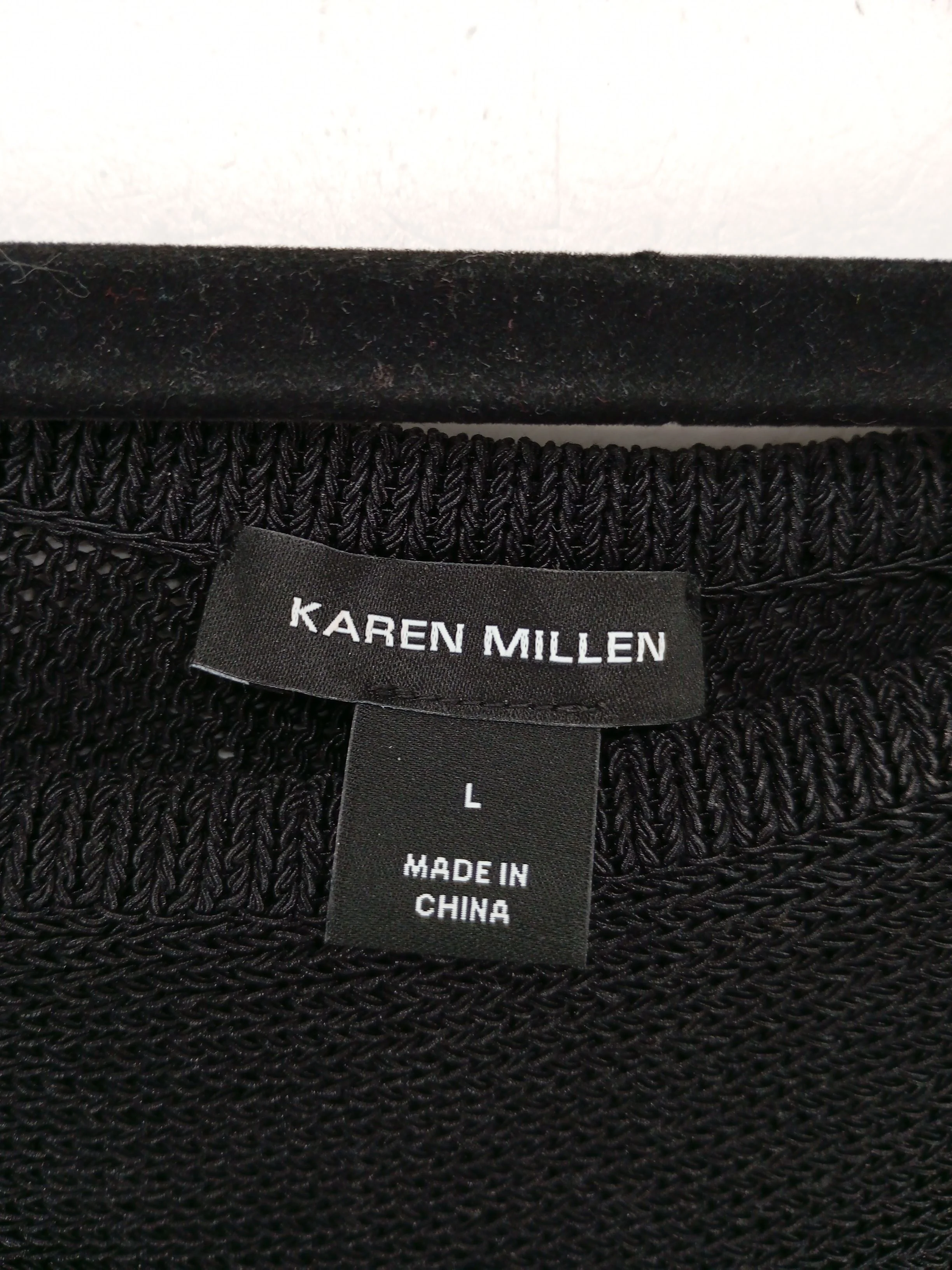 Karen Millen Women's Jumper L Black Acrylic with Polyamide Round Neck Pullover - Image 7