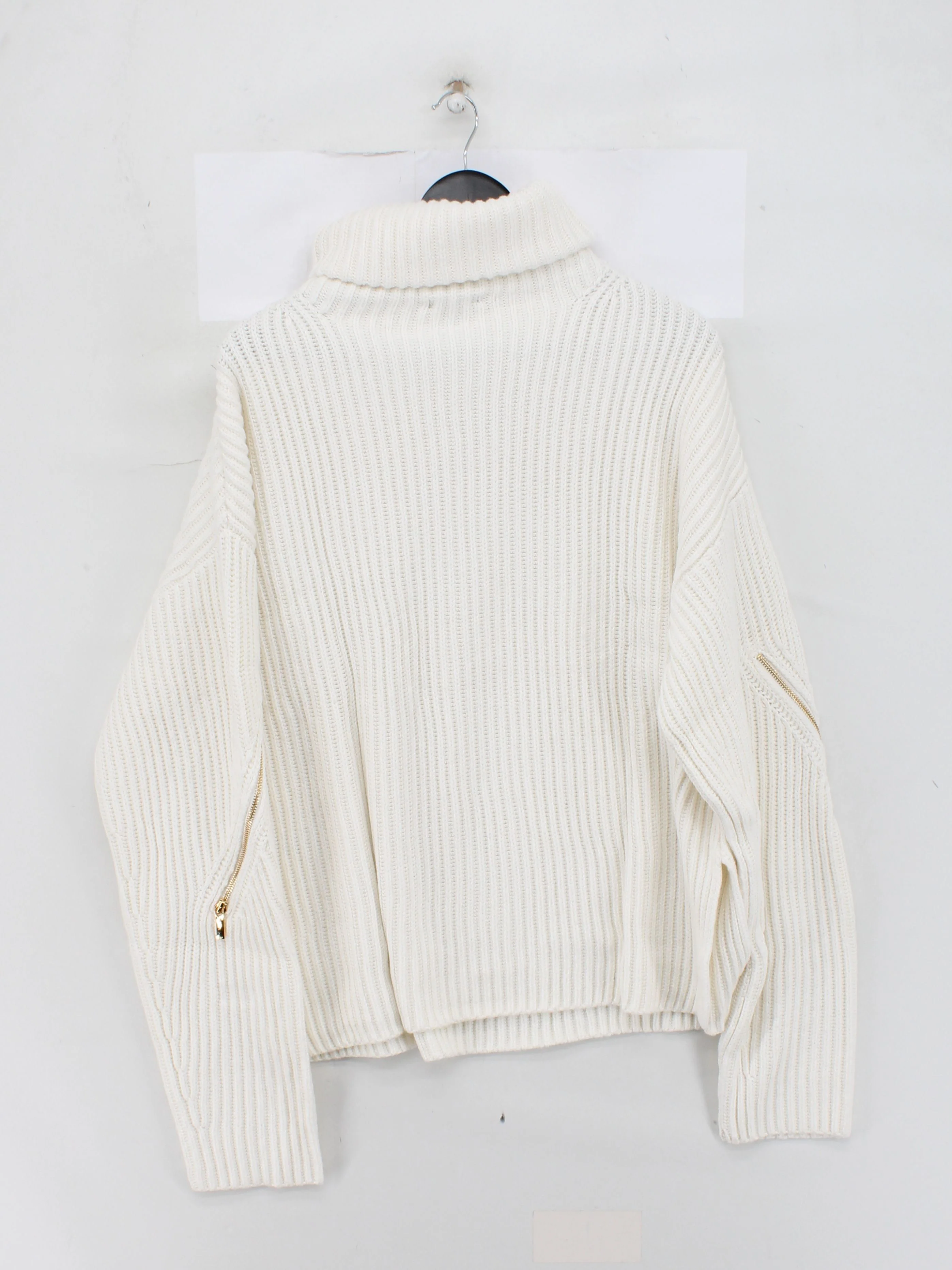 Karen Millen Women's Jumper M Cream Cotton New with tags - Image 3