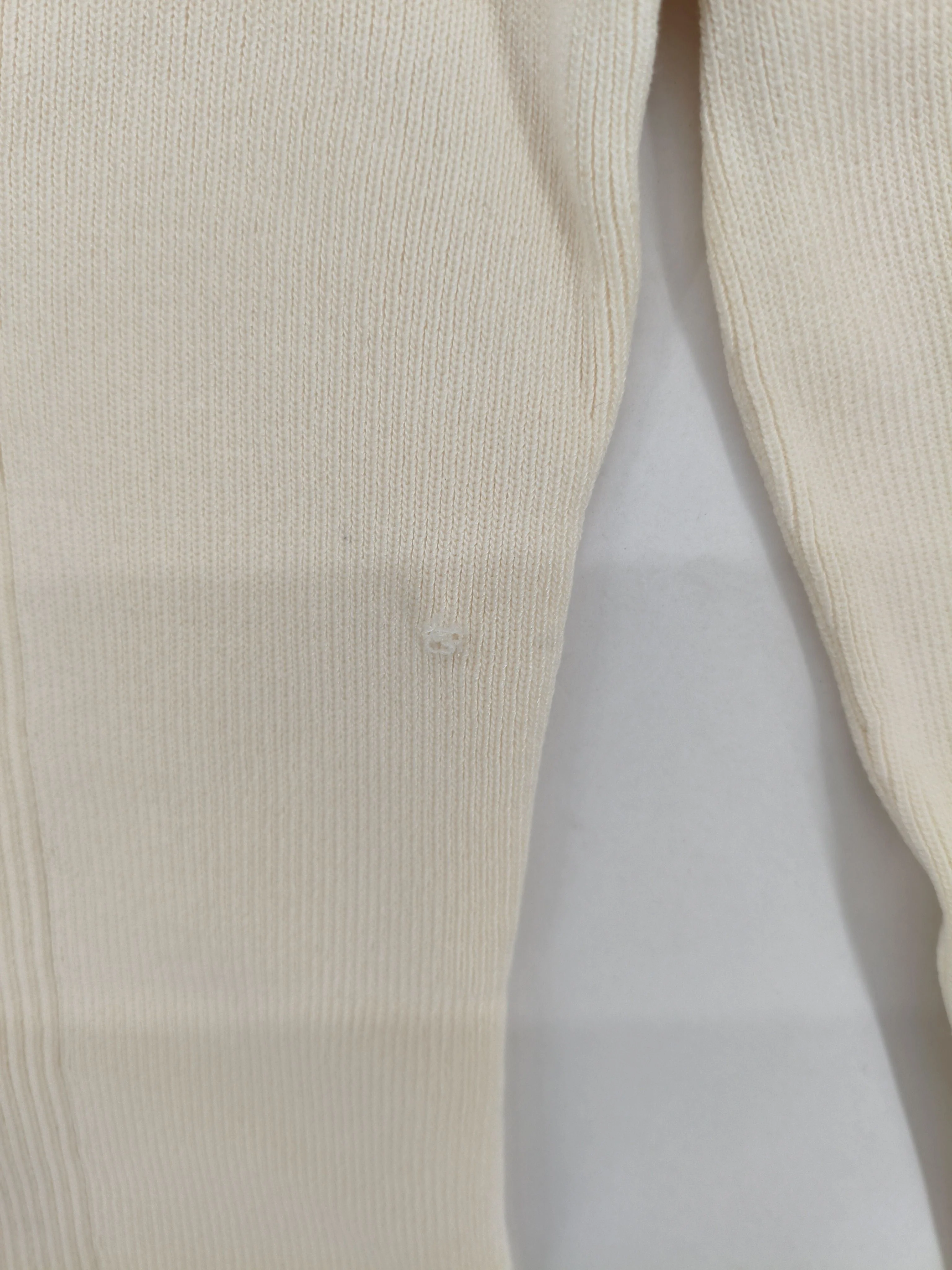 Karen Millen Women's Jumper M Cream Polyamide with Viscose Mock Neck Pullover - Image 5