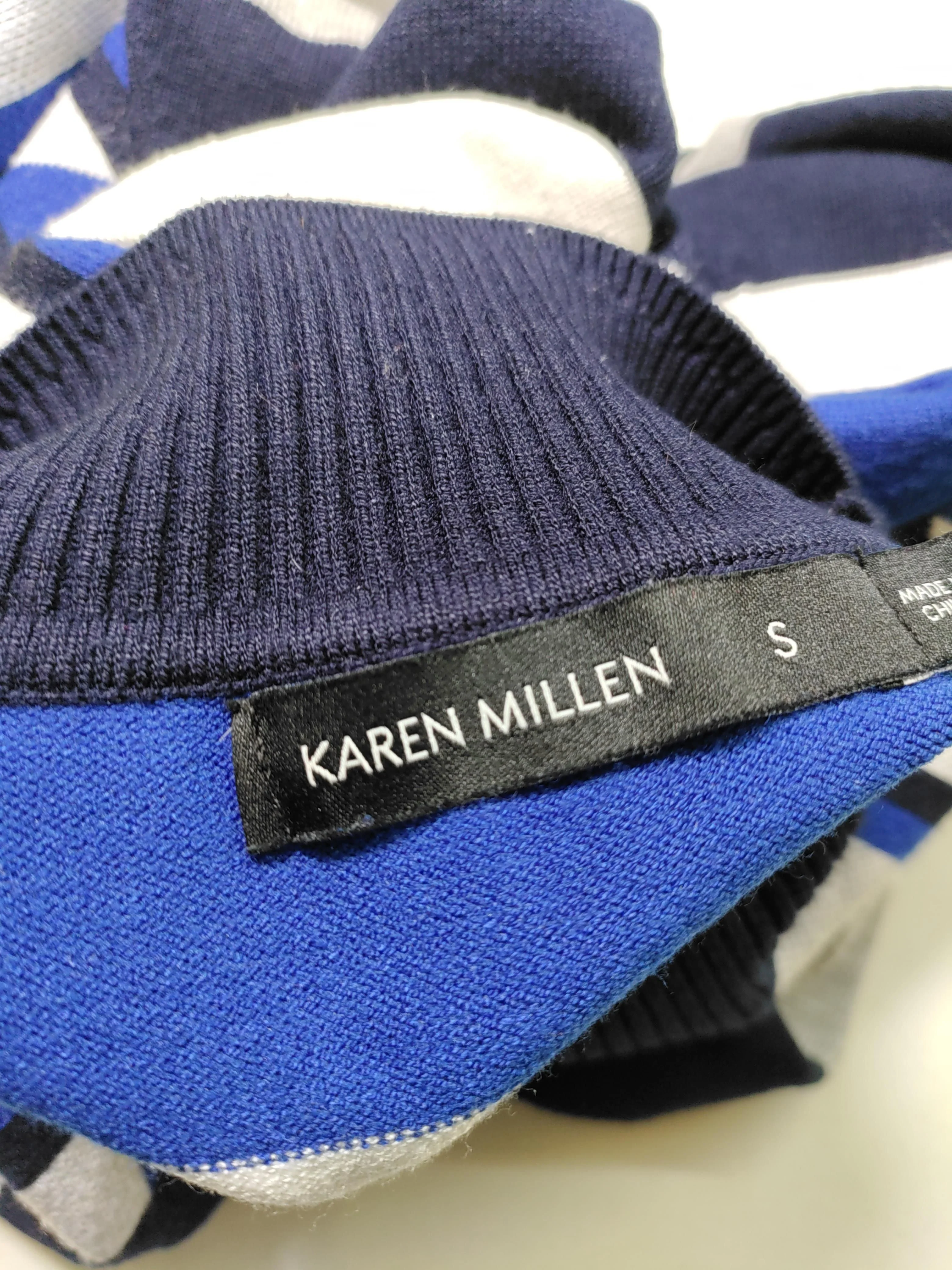 Karen Millen Women's Jumper S Blue Viscose - Image 7