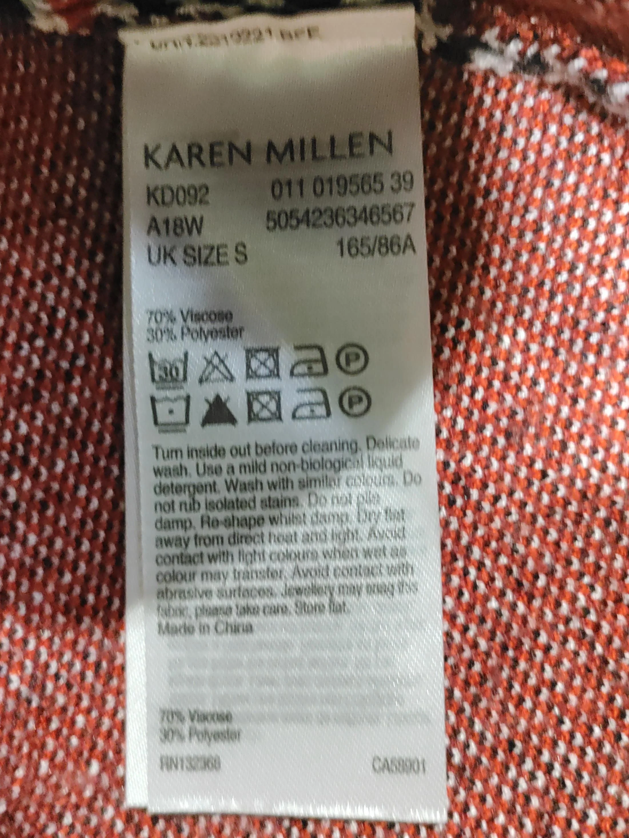 Karen Millen Women's Jumper S Multi Viscose with Polyester Pullover - Image 6