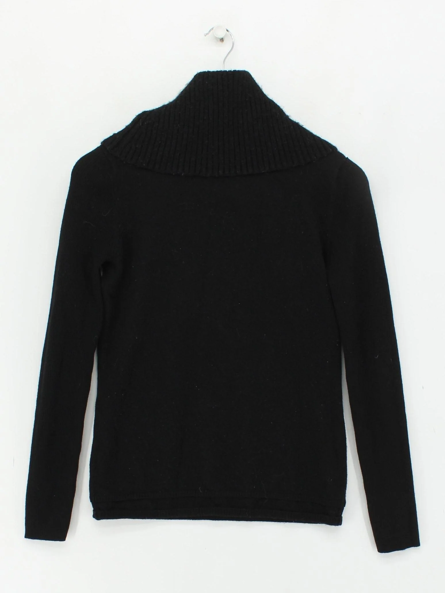 Karen Millen Women's Jumper UK 12 Black Wool with Polyamide, Elastane Pullover - Image 2