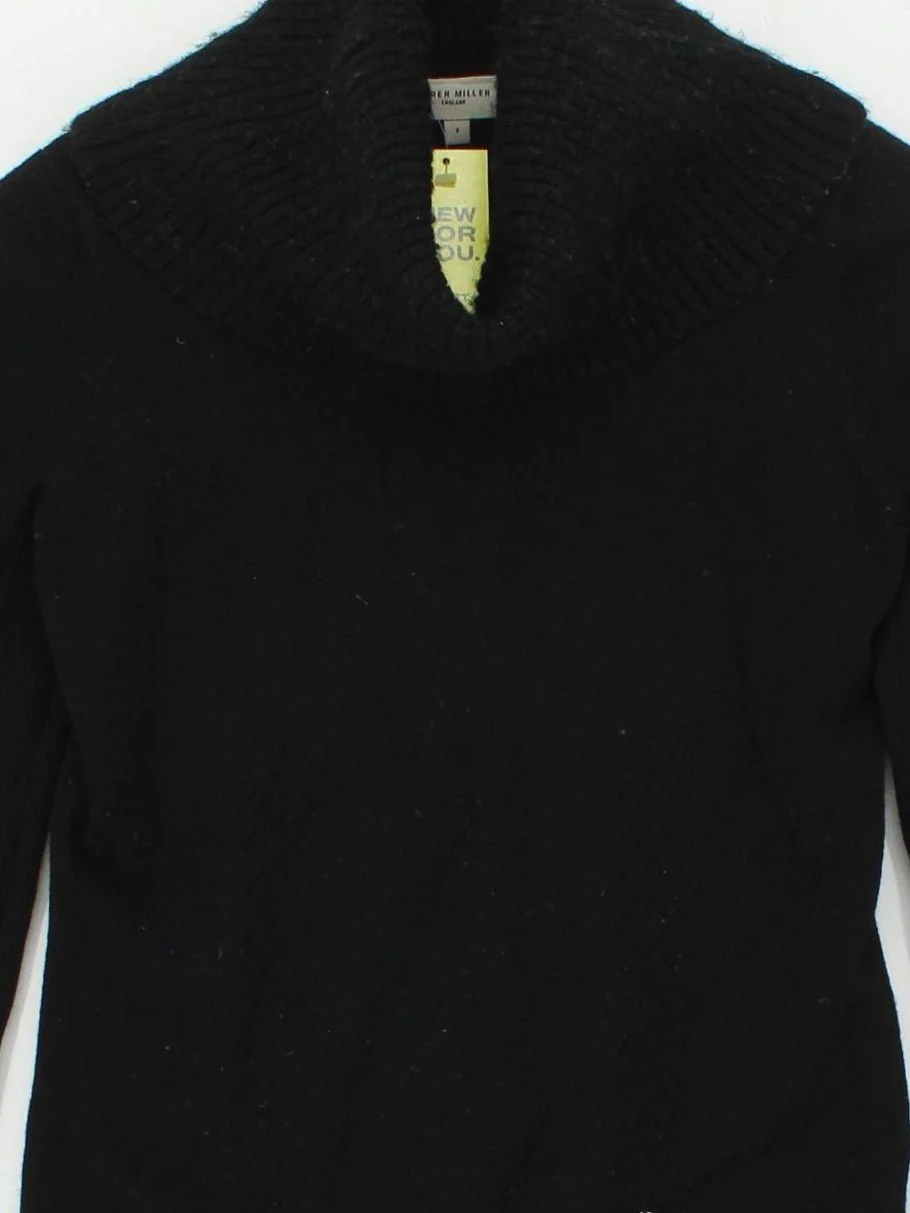 Karen Millen Women's Jumper UK 12 Black Wool with Polyamide, Elastane Pullover - Image 3