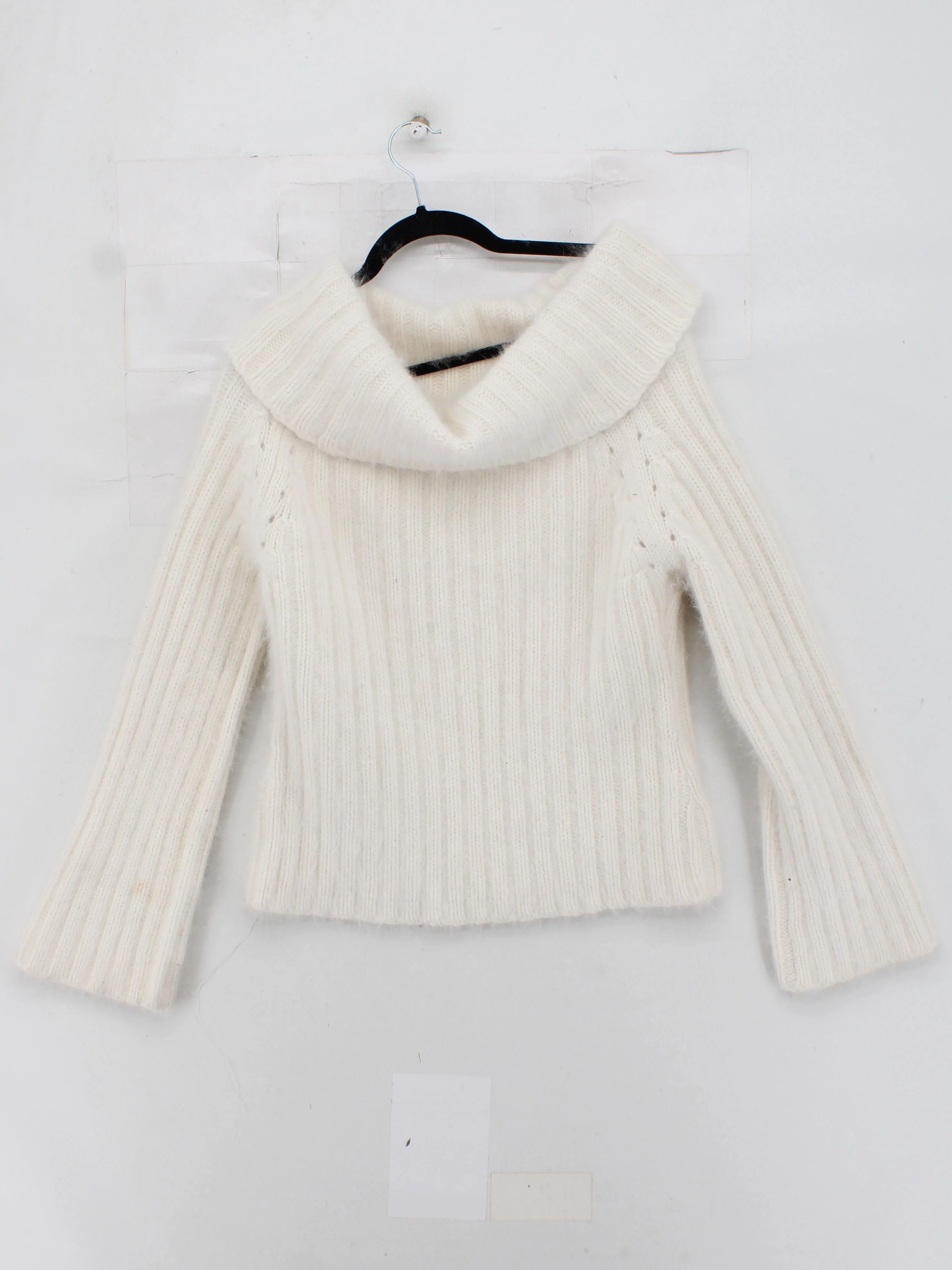 Karen Millen Women's Jumper UK 12 Cream Nylon with Angora, Wool Pullover - Image 2