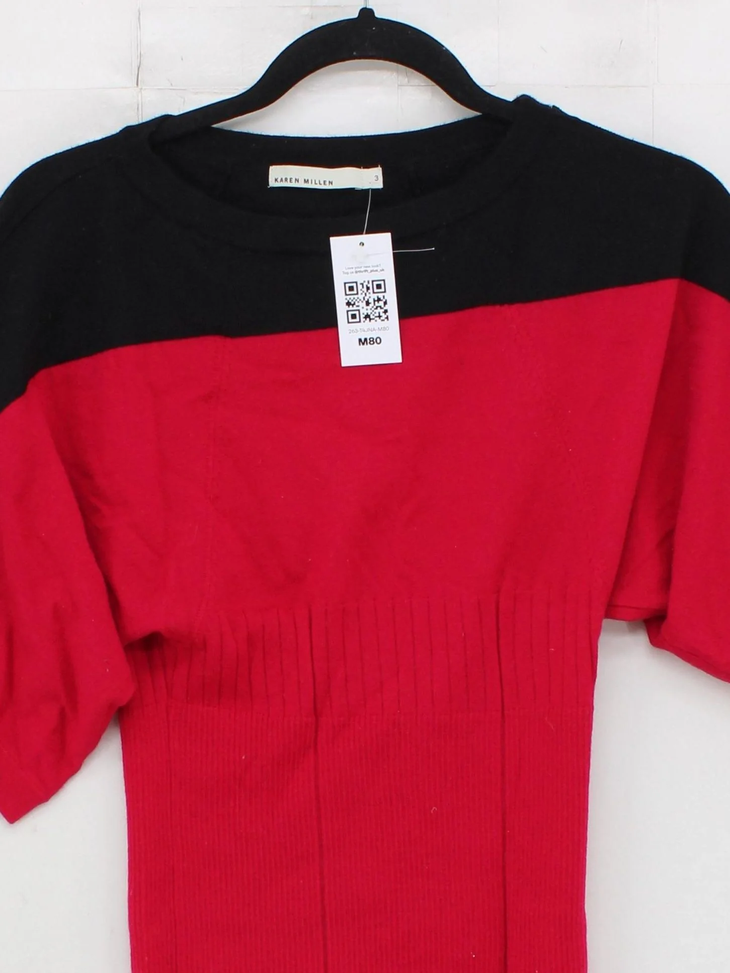 Karen Millen Women's Jumper UK 12 Multi Wool with Polyamide, Elastane Pullover - Image 3