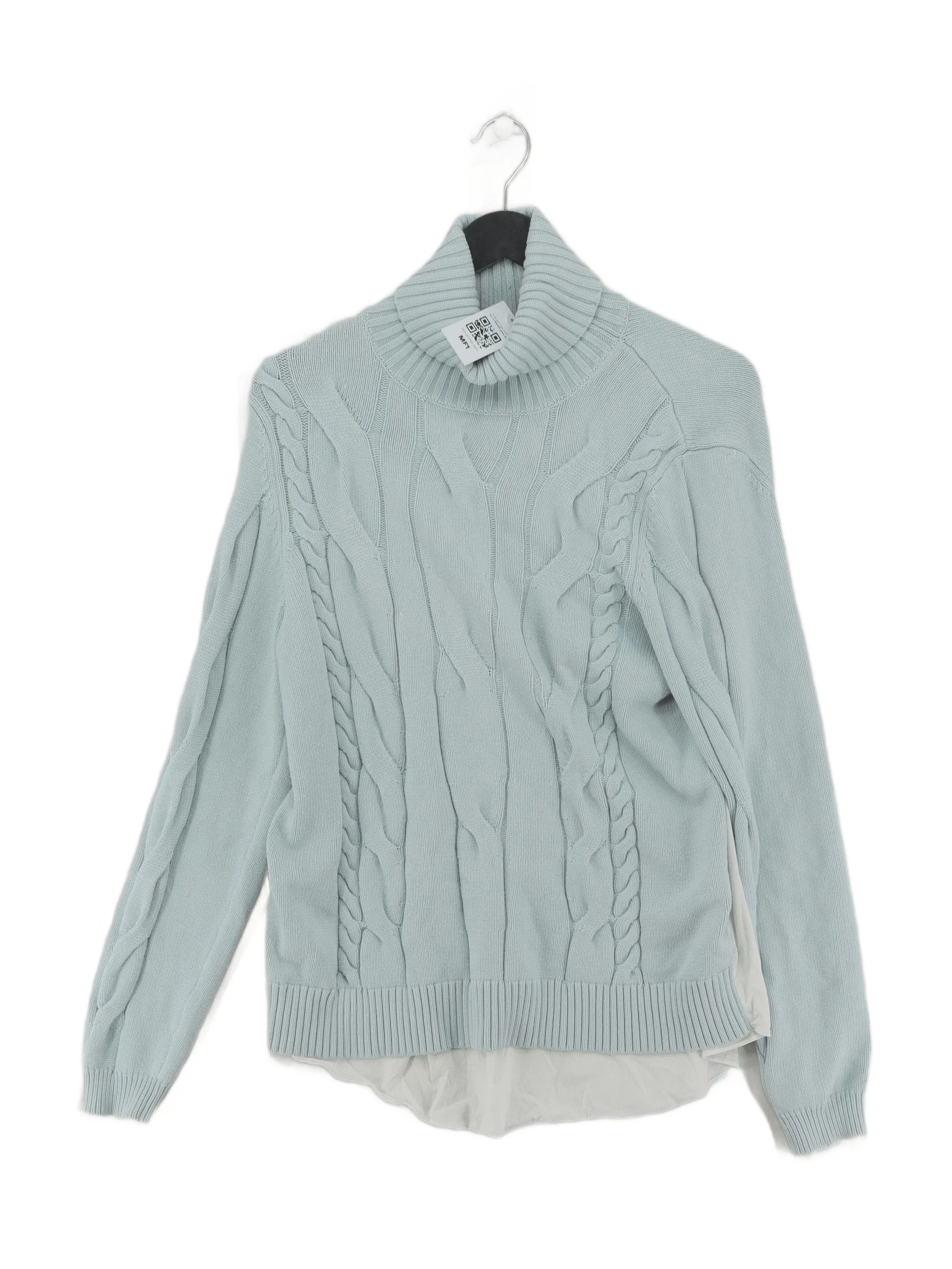 Karen Millen Women's Jumper UK 14 Blue Viscose