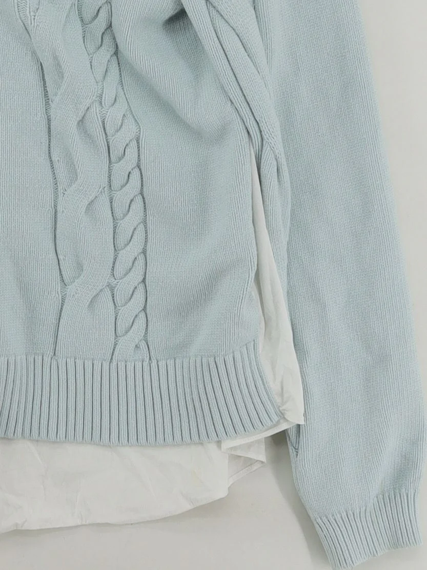 Karen Millen Women's Jumper UK 14 Blue Viscose - Image 4