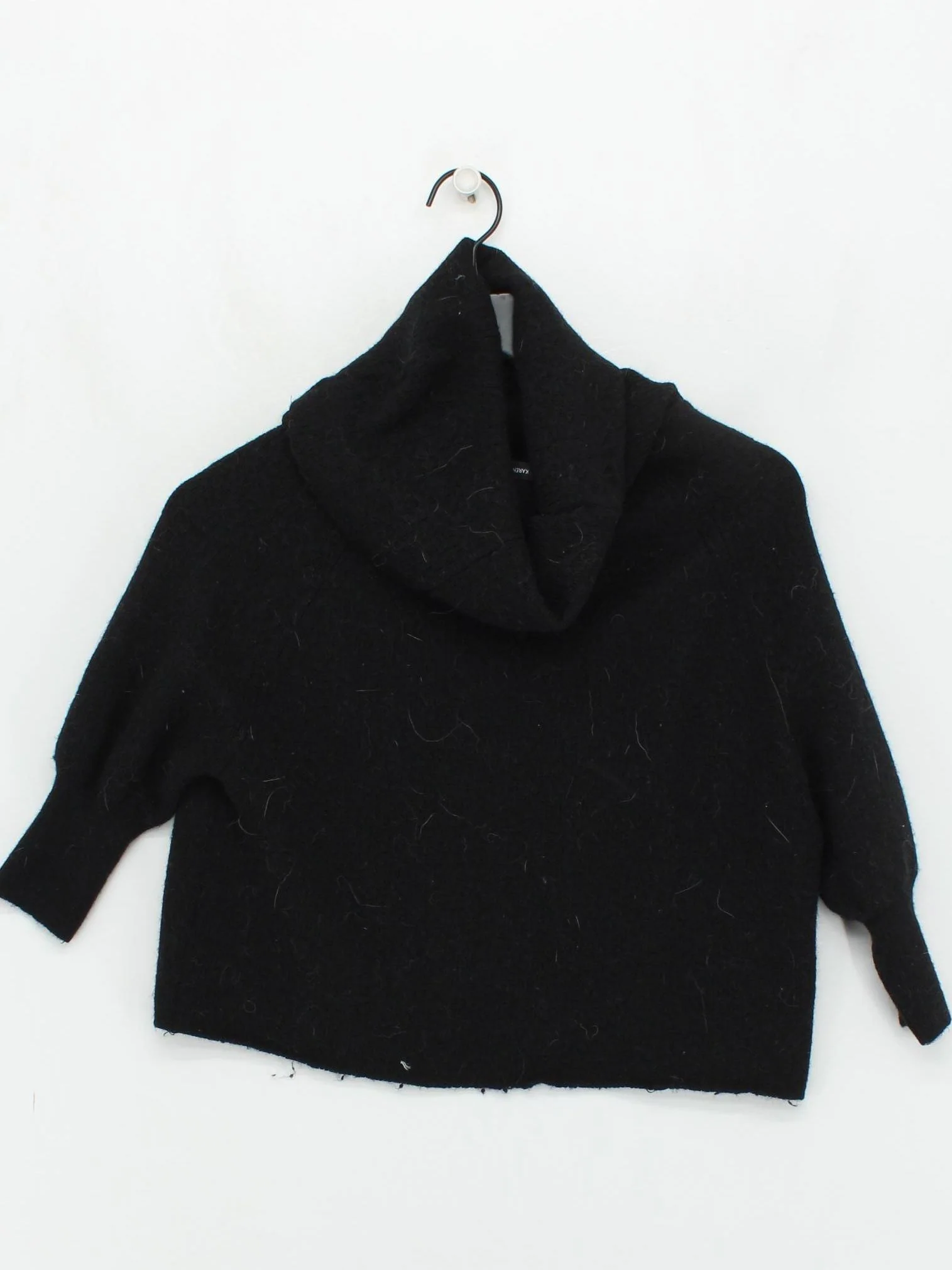 Karen Millen Women's Jumper XS Black 100% Wool High Neck Pullover - Image 2