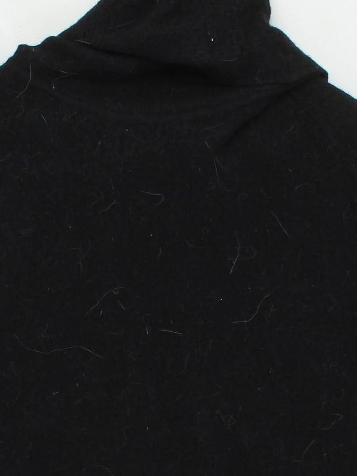 Karen Millen Women's Jumper XS Black 100% Wool High Neck Pullover - Image 3