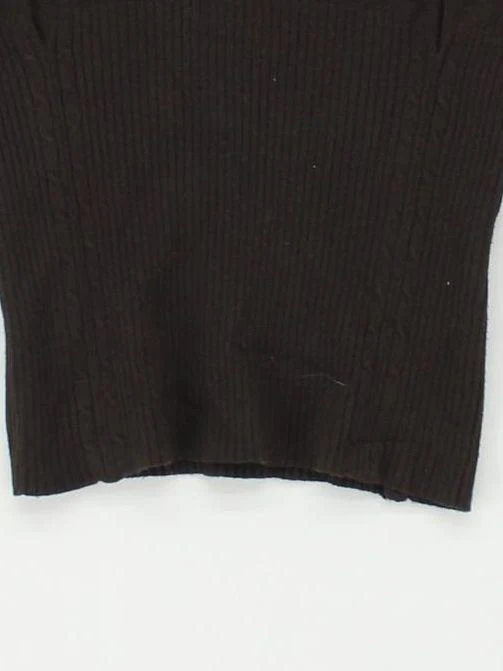 Karen Millen Women's Jumper XS Brown Viscose with Polyester Roll Neck Pullover - Image 4