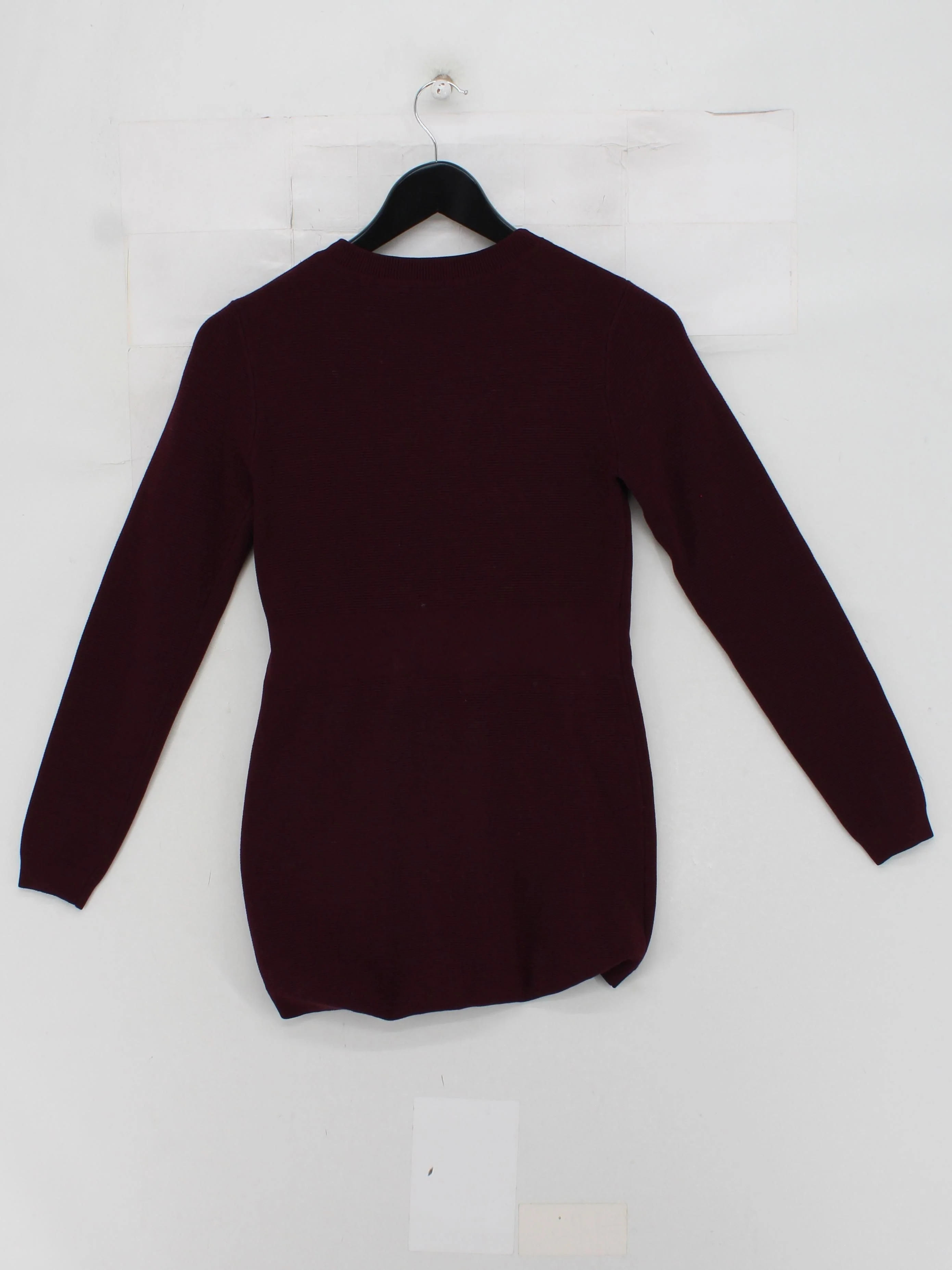 Karen Millen Women's Jumper XS Red Viscose with Polyester V-Neck Pullover - Image 2