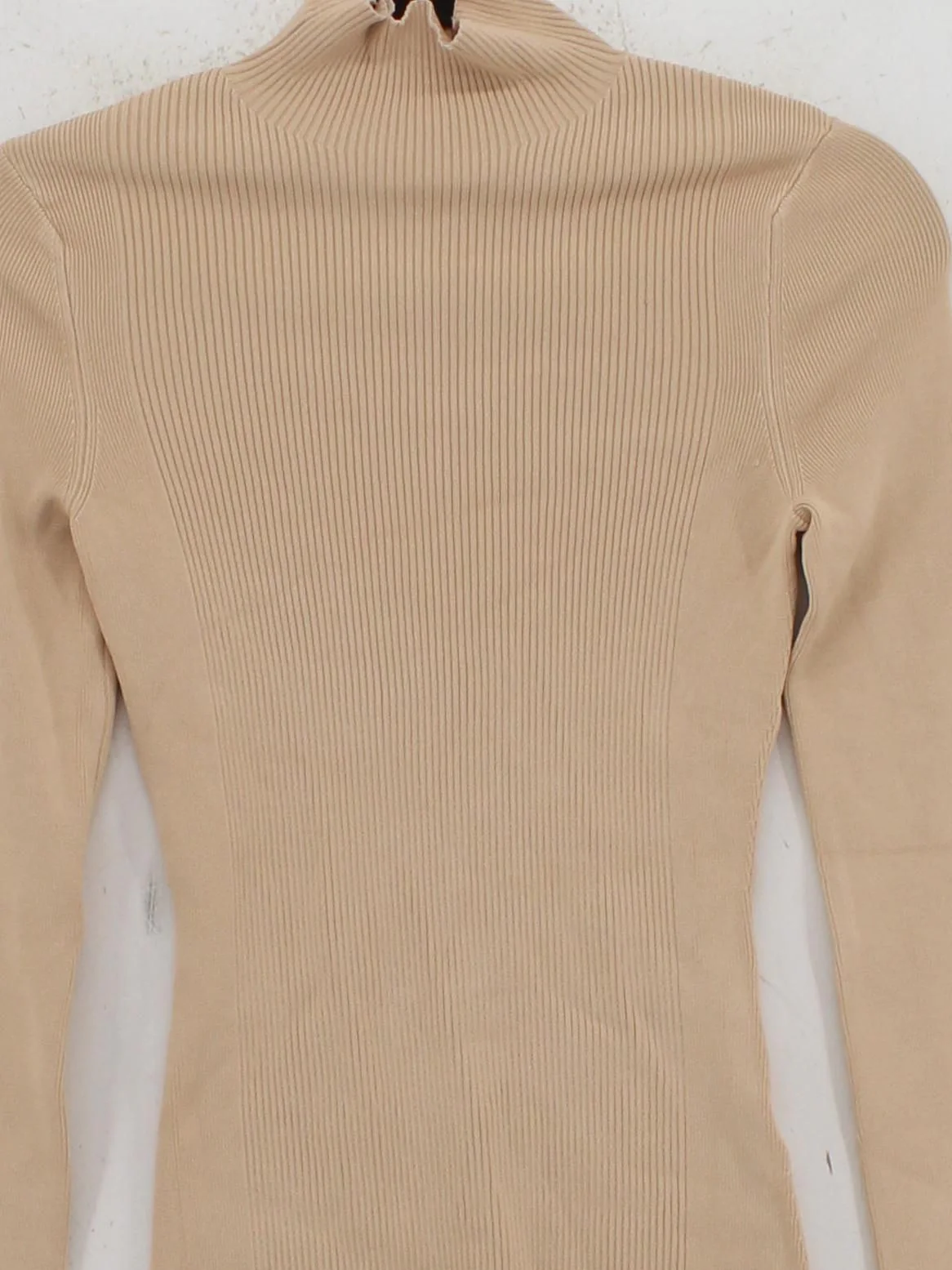 Karen Millen Women's Jumper XS Tan Viscose with Polyamide, Elastane Pullover - Image 3