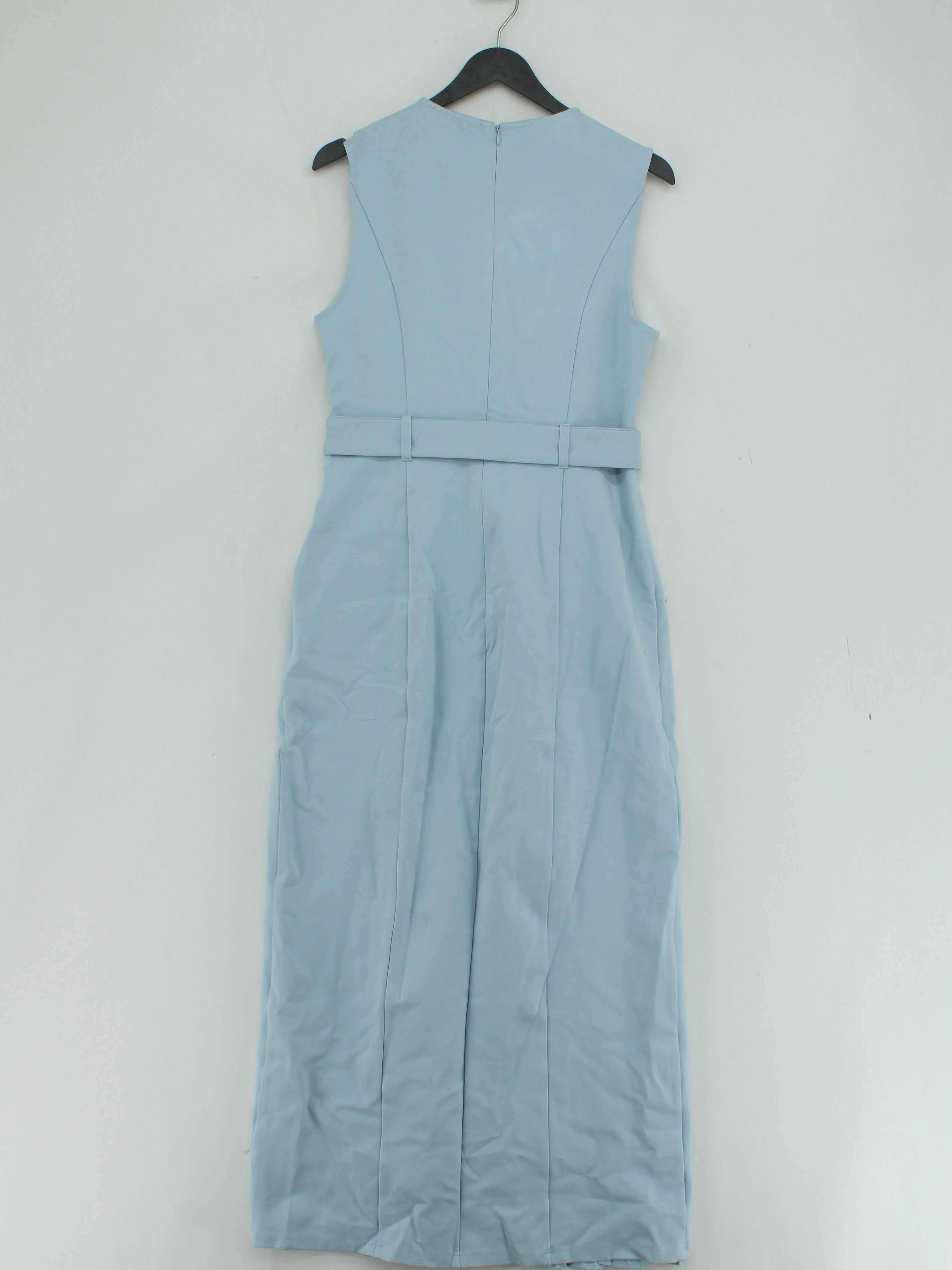 Karen Millen Women's Jumpsuit M Blue Viscose with Polyamide, Elastane Jumpsuit - Image 2