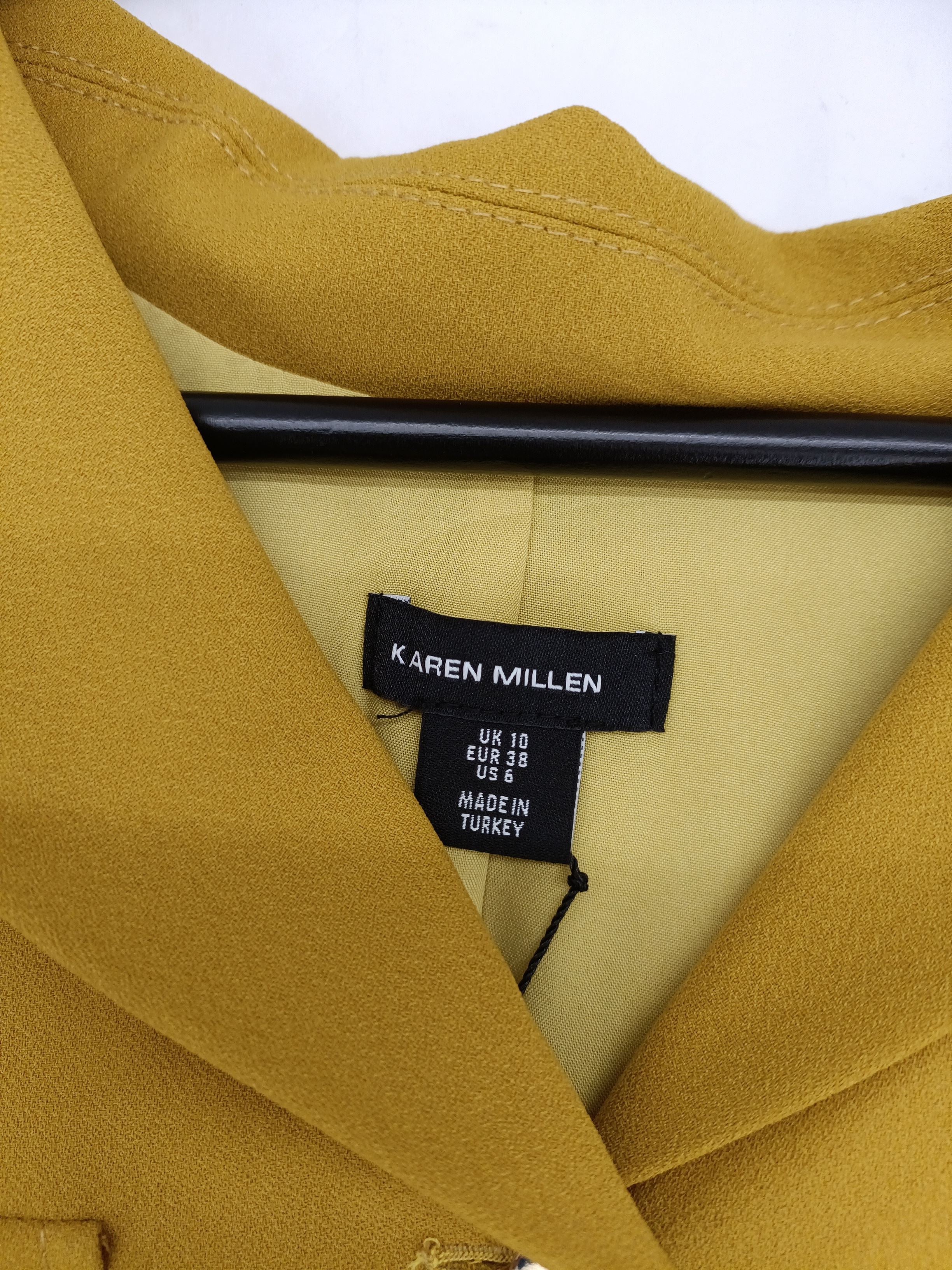 Karen Millen Women's Jumpsuit UK 10 Yellow 100% Polyester Jumpsuit New with tags - Image 6