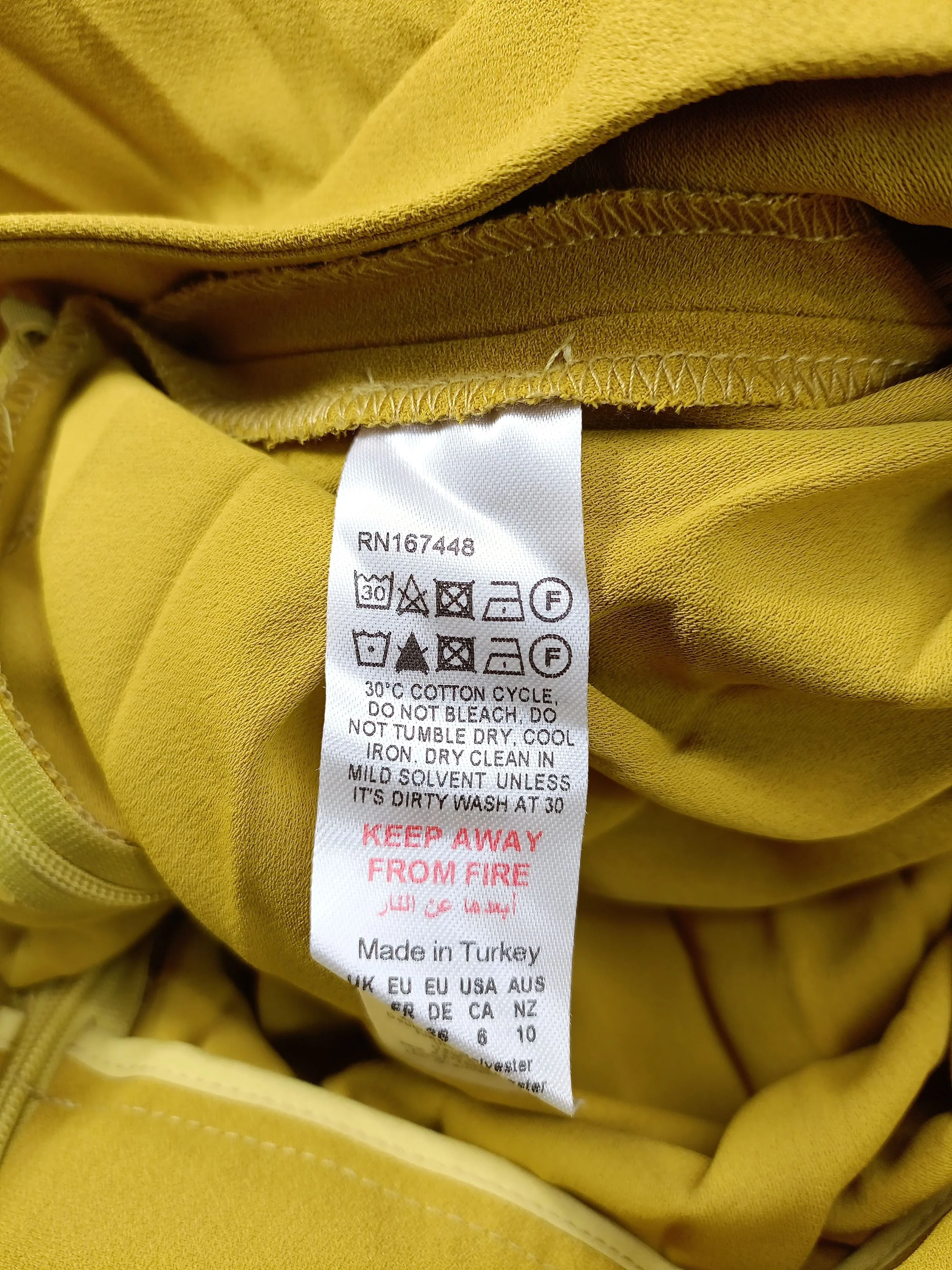 Karen Millen Women's Jumpsuit UK 10 Yellow 100% Polyester Jumpsuit New with tags - Image 7