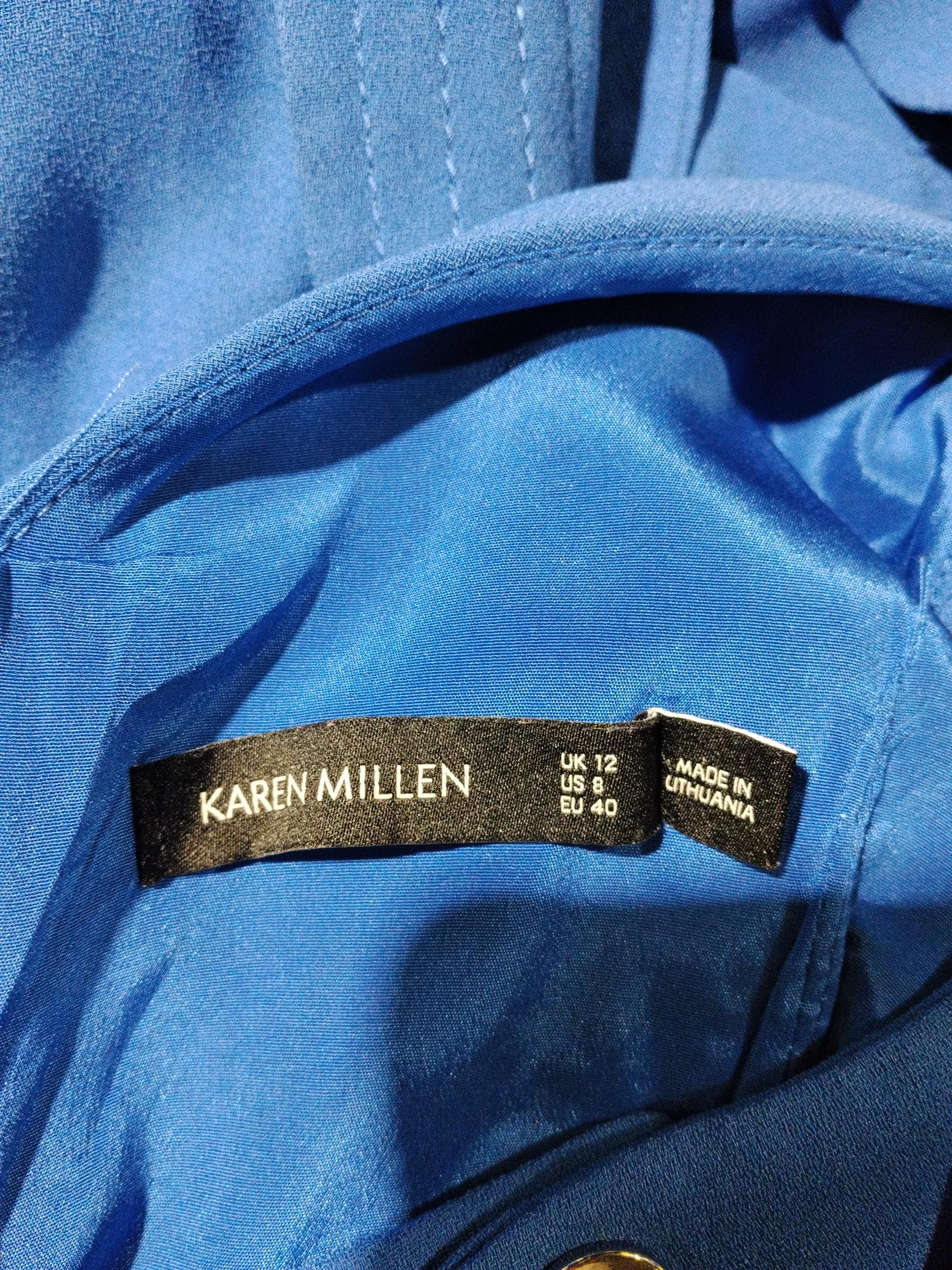 Karen Millen Women's Jumpsuit UK 12 Blue Acetate - Image 5
