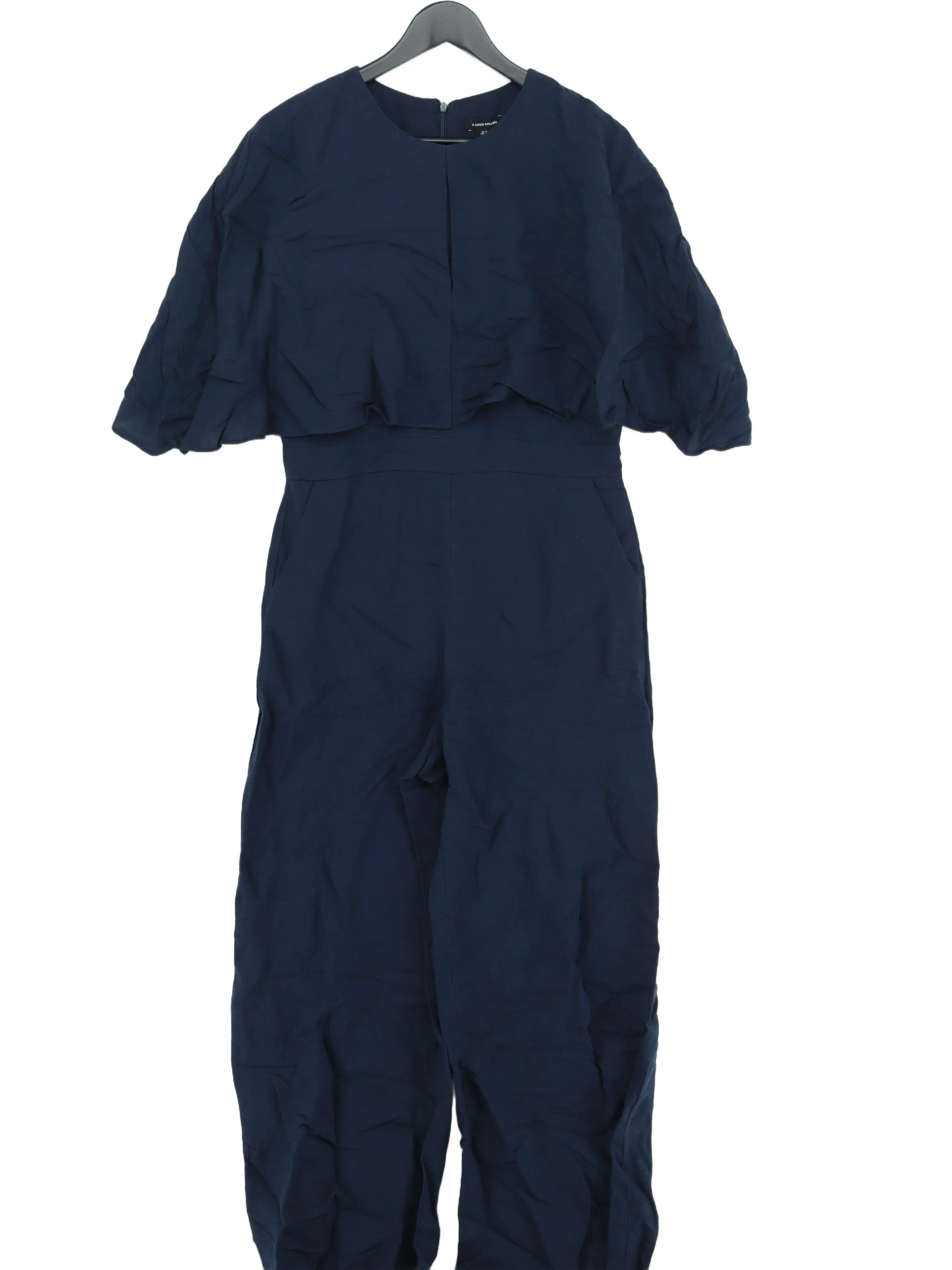Karen Millen Women's Jumpsuit UK 12 Blue Linen New with tags