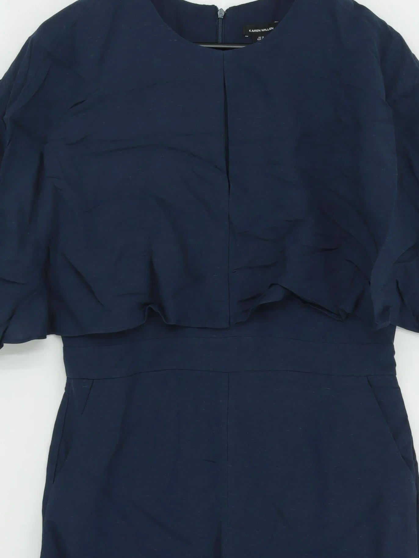 Karen Millen Women's Jumpsuit UK 12 Blue Linen New with tags - Image 3