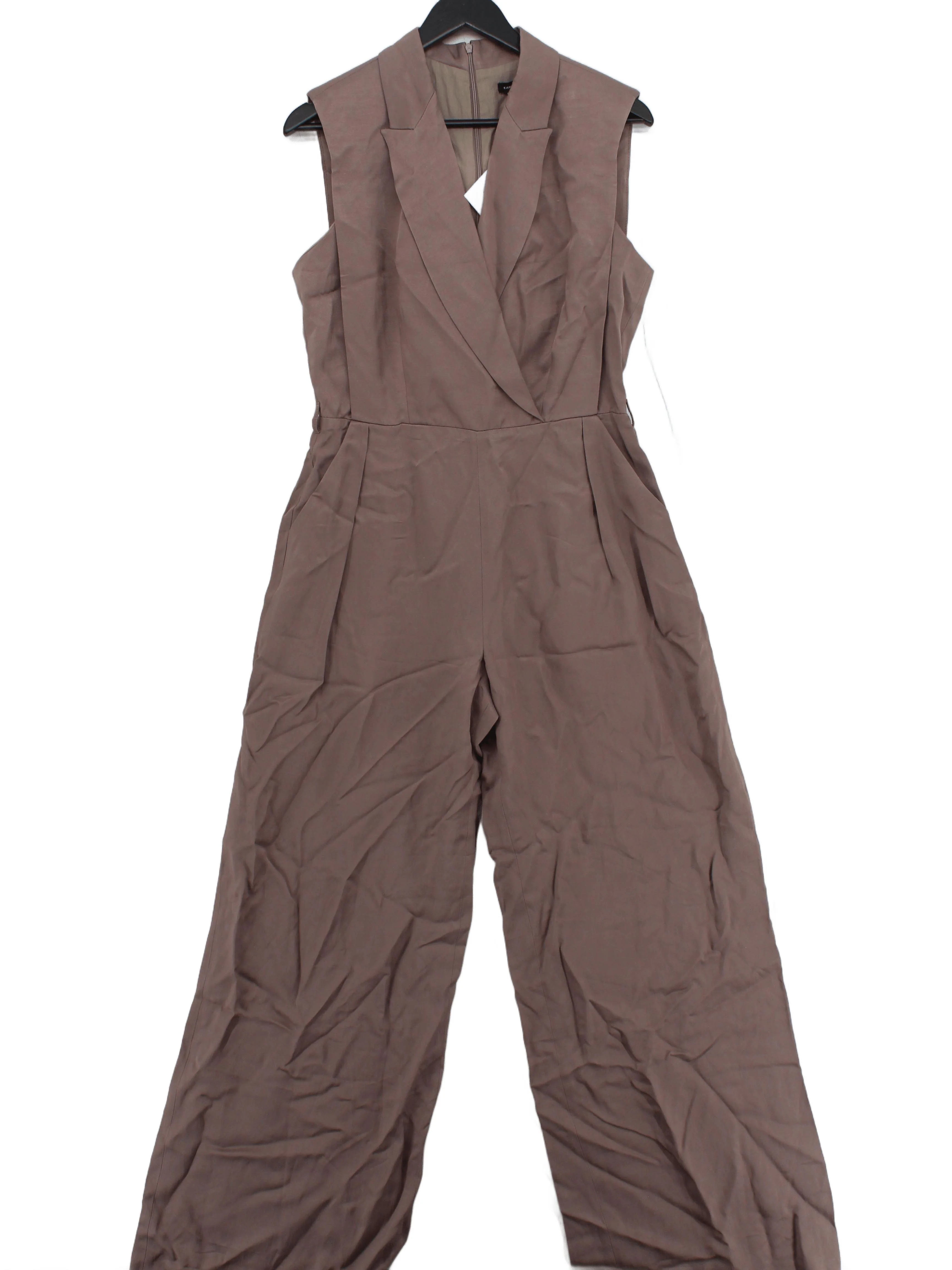 Karen Millen Women's Jumpsuit UK 12 Brown Viscose New with tags