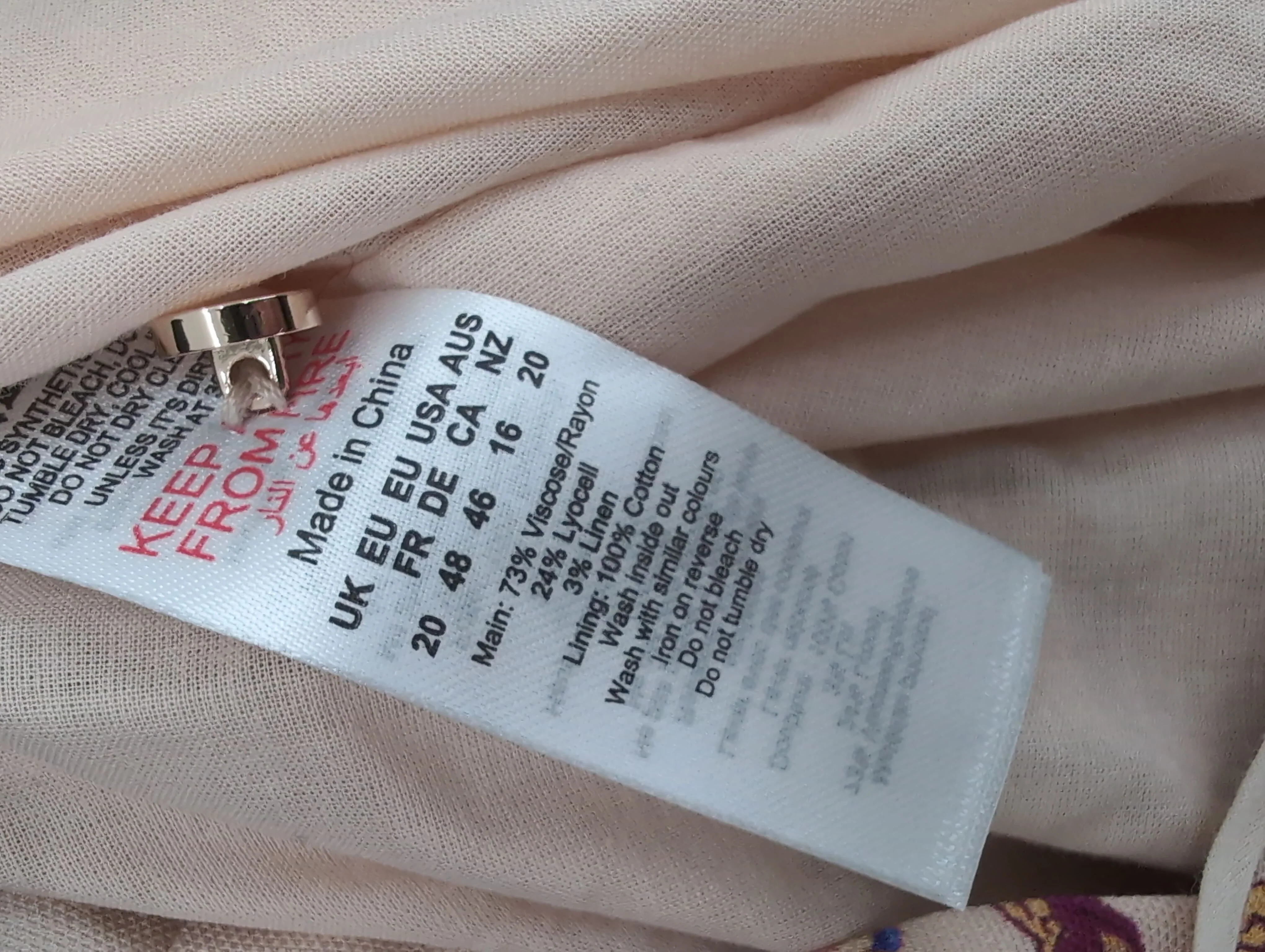 Karen Millen Women's Jumpsuit UK 20 Tan Viscose - Image 7