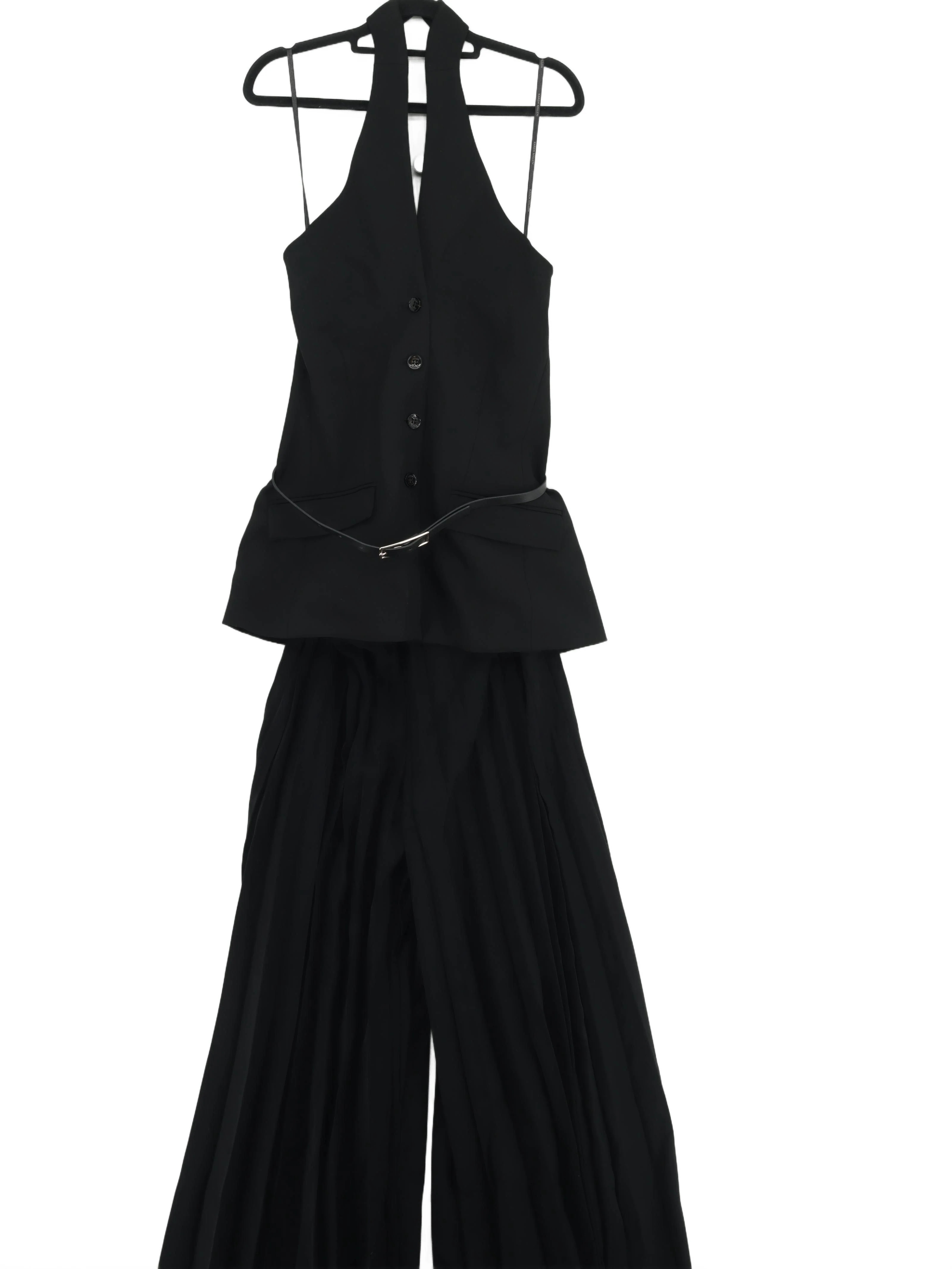 Karen Millen Women's Jumpsuit UK 8 Black Polyester New with tags