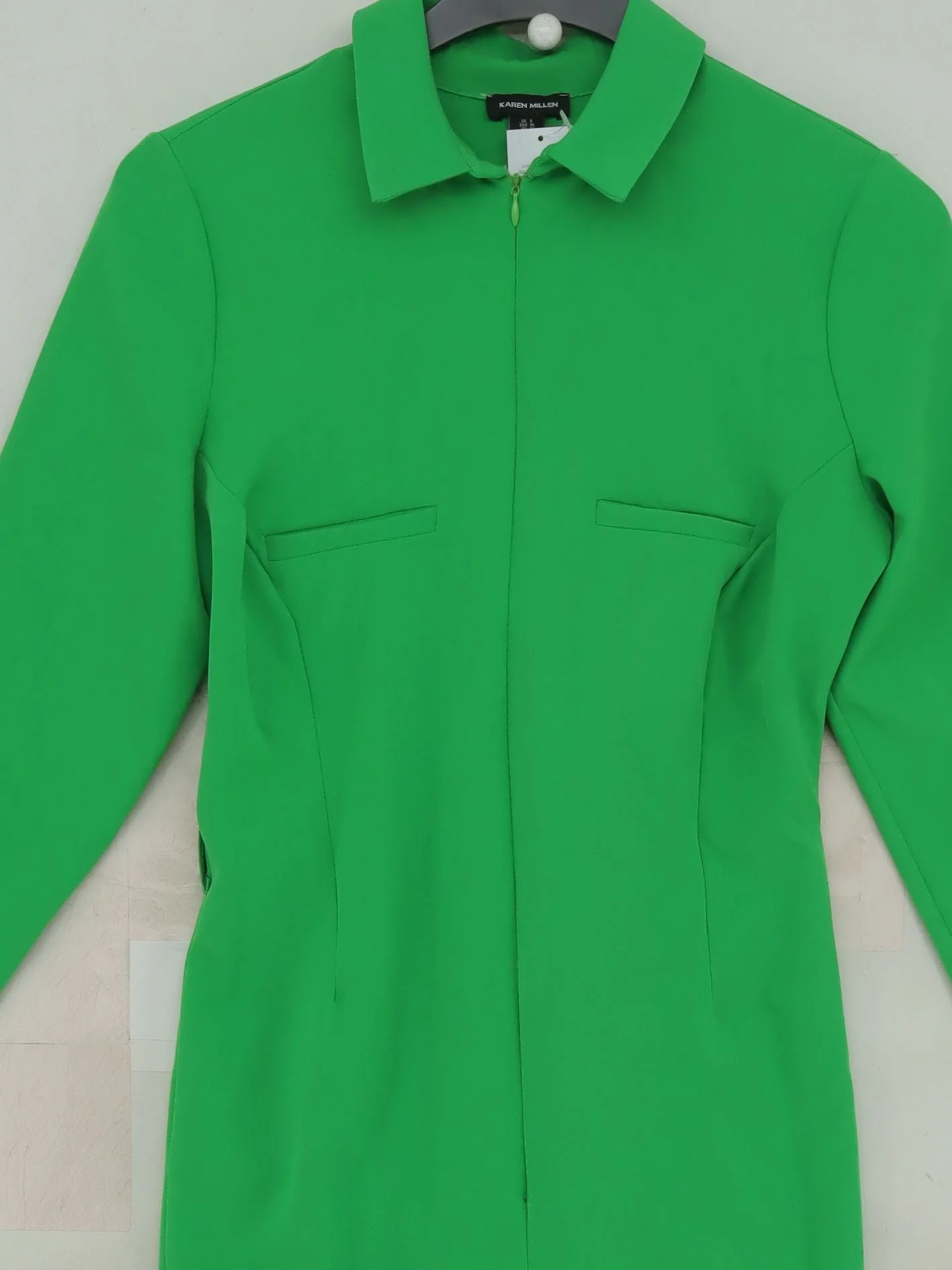Karen Millen Women's Jumpsuit UK 8 Green Polyester with Elastane Jumpsuit - Image 3