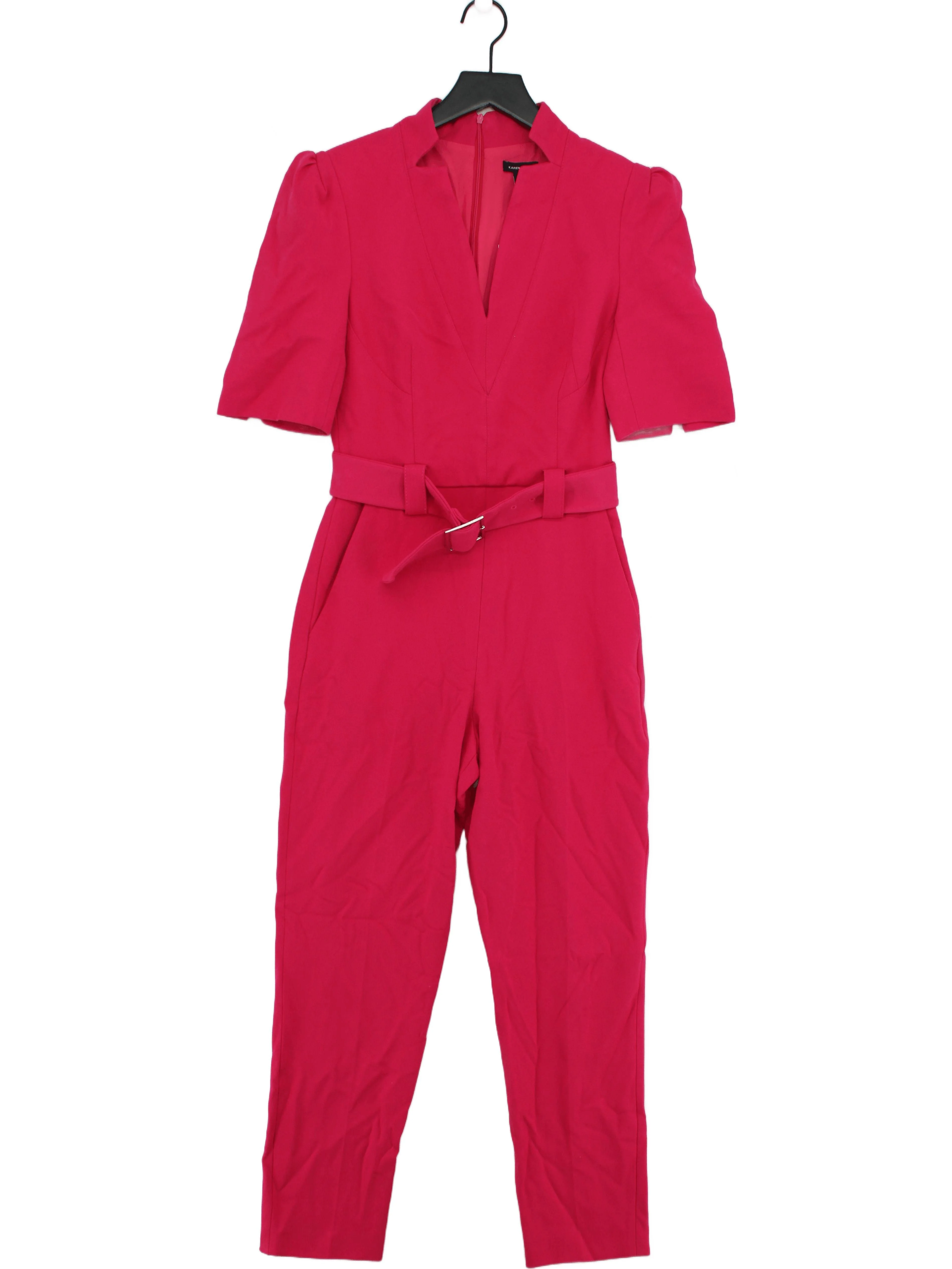 Karen Millen Women's Jumpsuit UK 8 Pink Viscose
