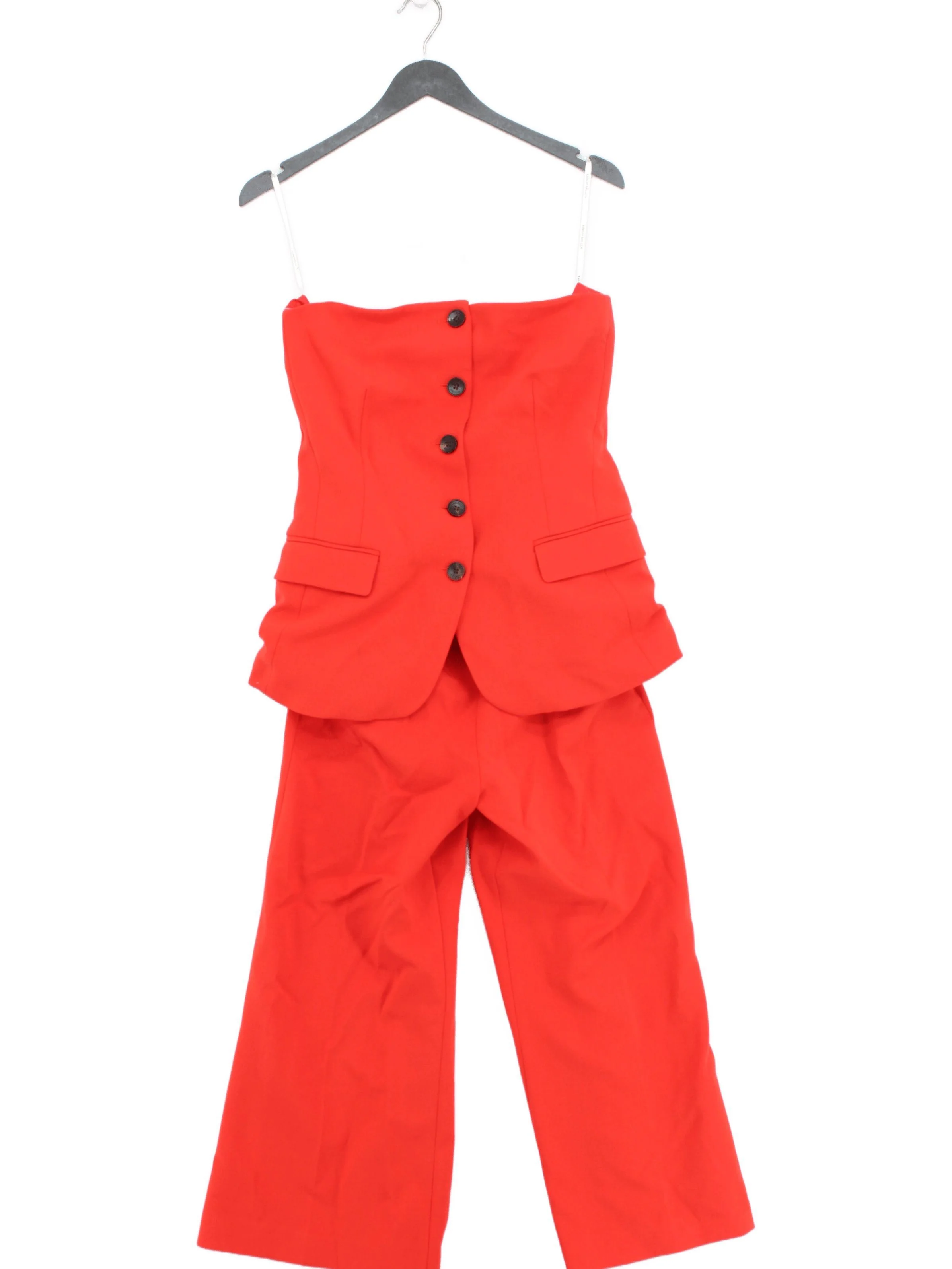 Karen Millen Women's Jumpsuit UK 8 Red Polyester New with tags