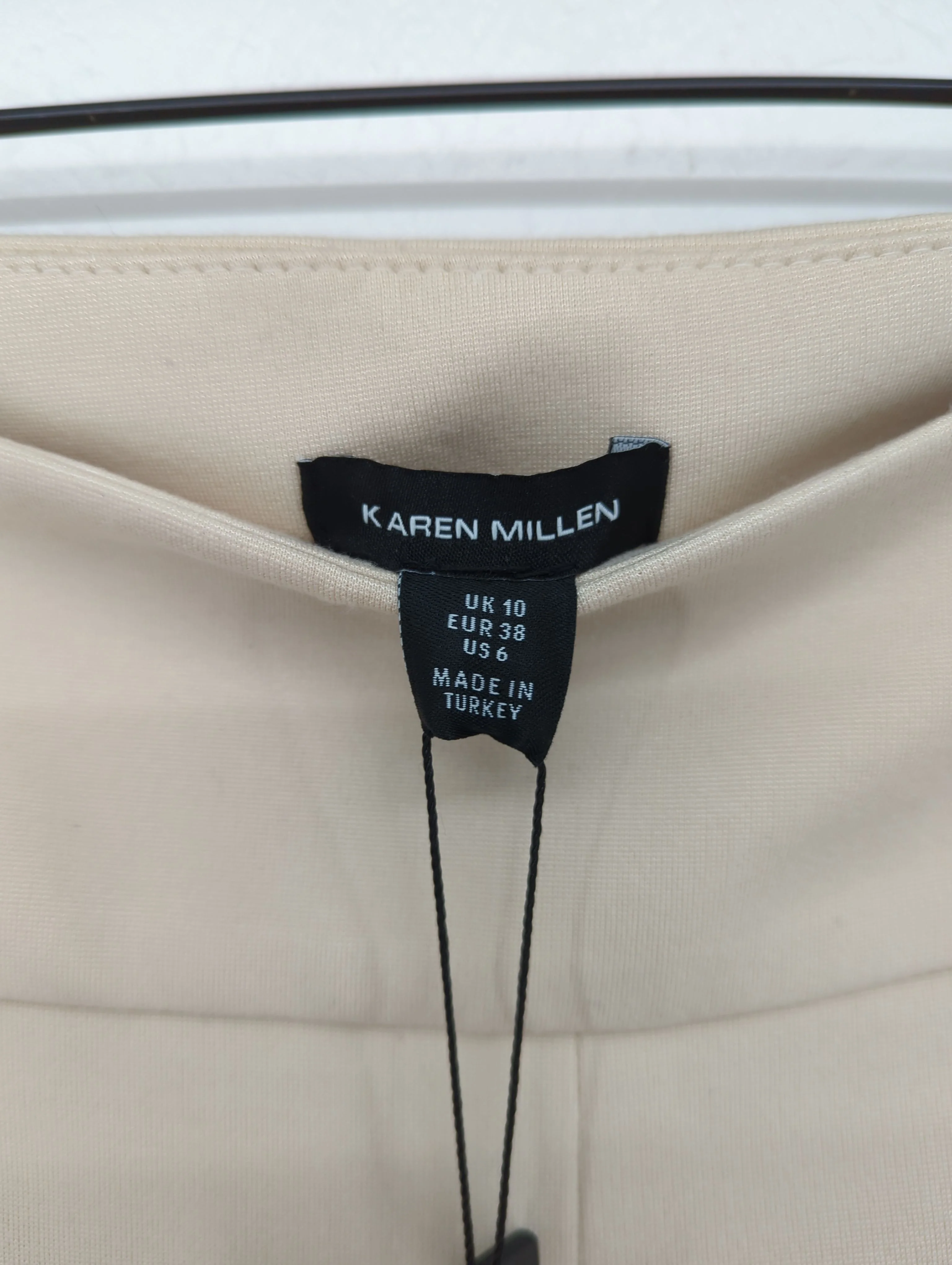 Karen Millen Women's Leggings UK 10 Cream Viscose New with tags - Image 6