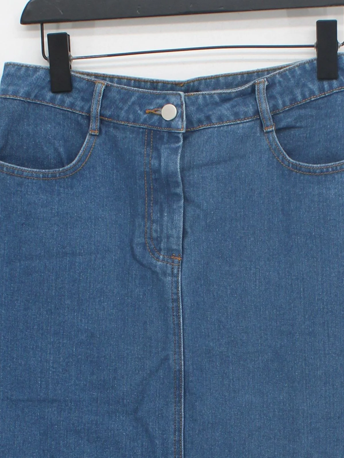 Karen Millen Women's Maxi Skirt UK 10 Blue Cotton New with tags - Image 3