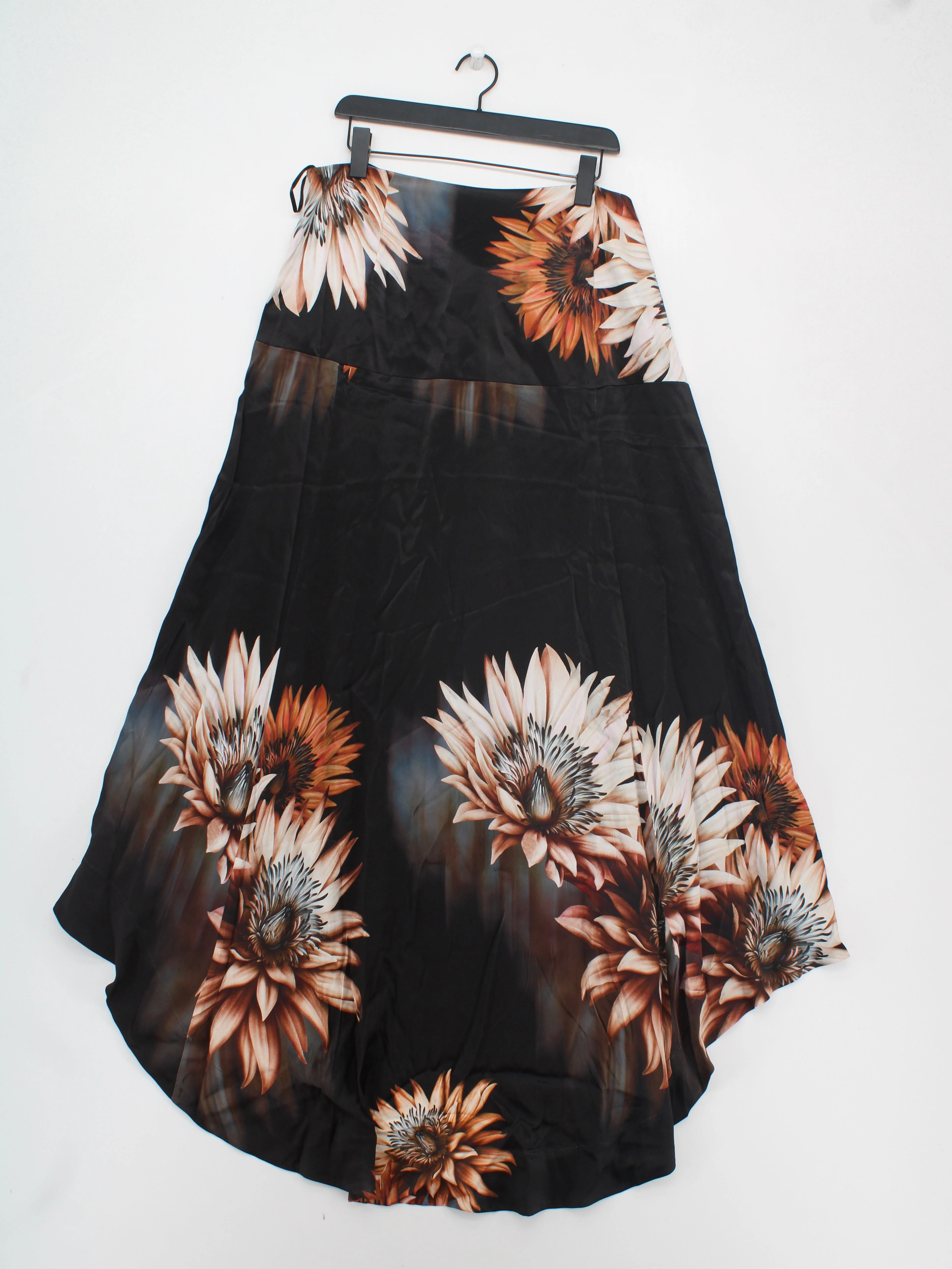 Karen Millen Women's Maxi Skirt UK 20 Black Viscose with Polyester Maxi - Image 2