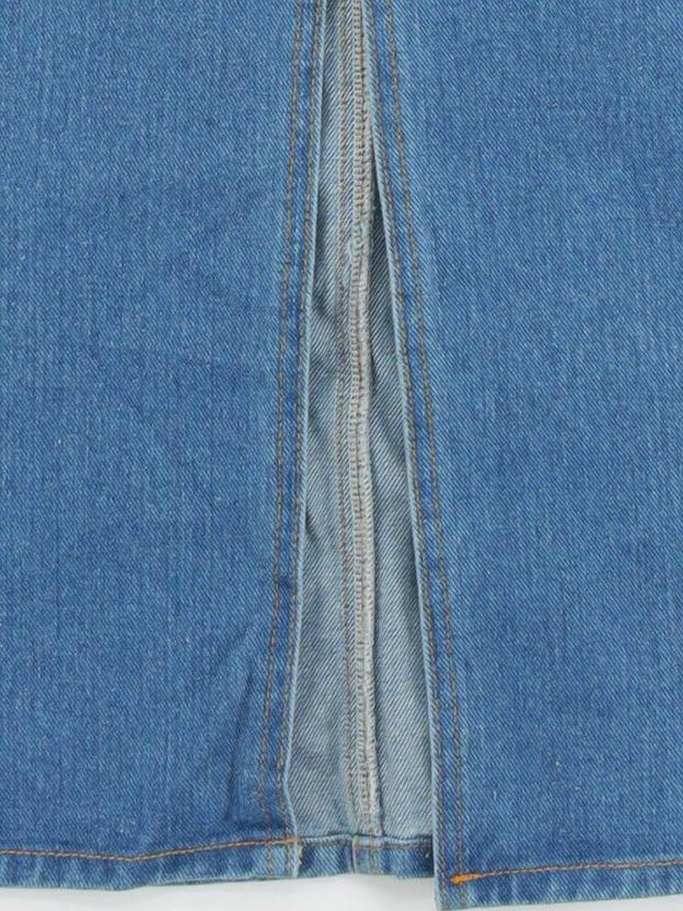 Karen Millen Women's Maxi Skirt UK 6 Blue Cotton New with tags - Image 4