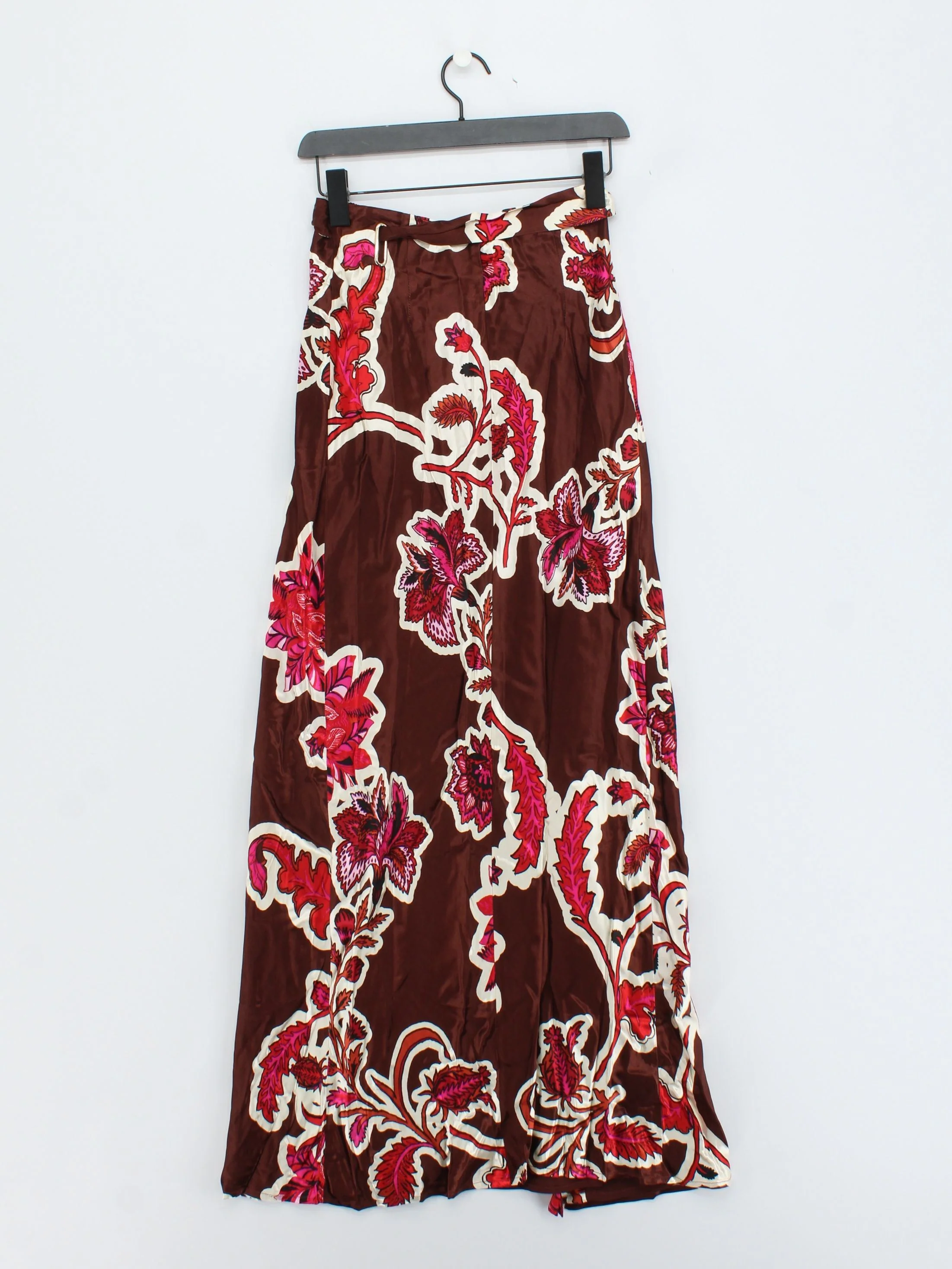 Karen Millen Women's Maxi Skirt UK 8 Brown Viscose New with tags - Image 3