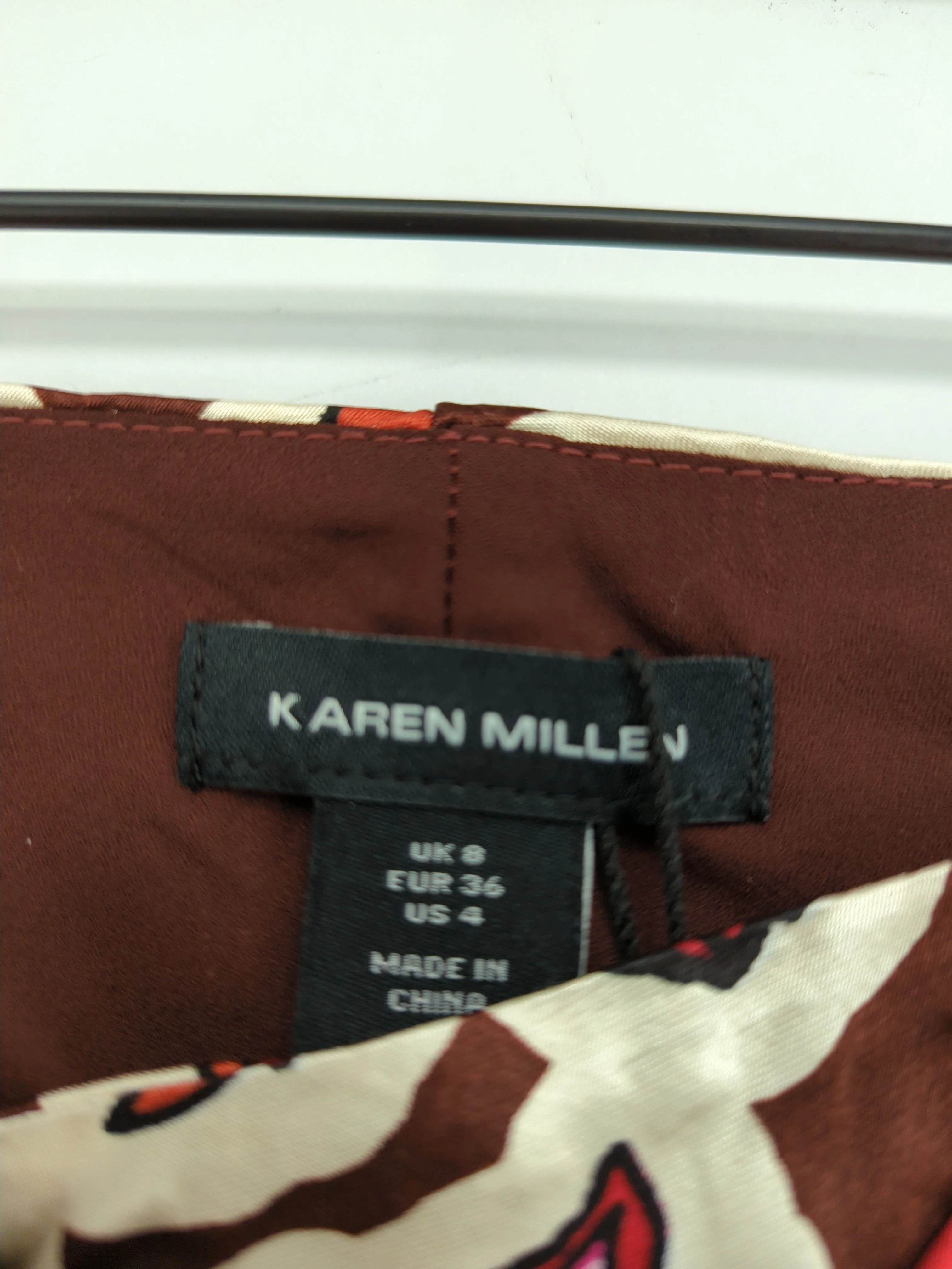 Karen Millen Women's Maxi Skirt UK 8 Brown Viscose New with tags - Image 6