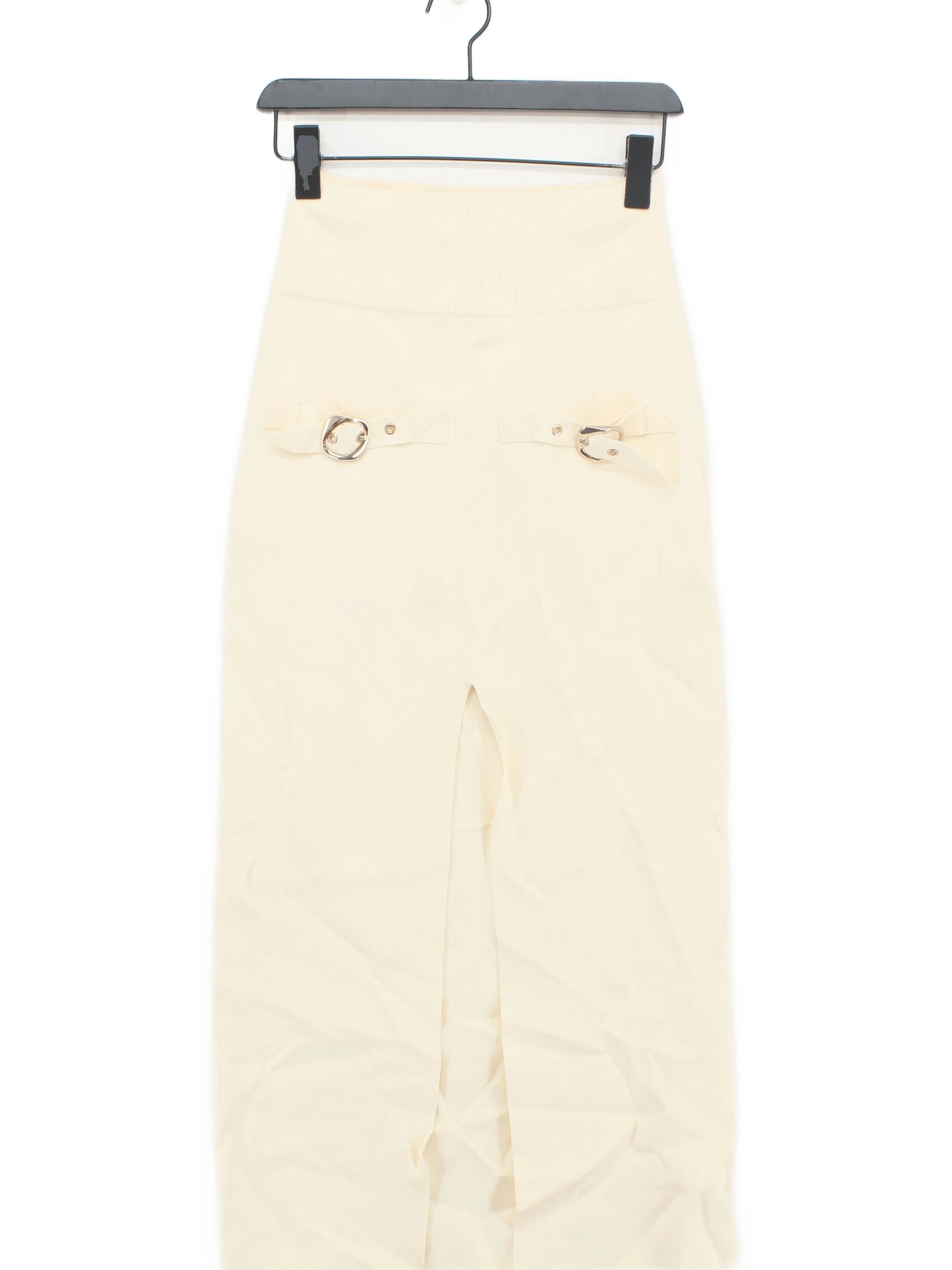 Karen Millen Women's Midi Skirt S Cream Viscose - Image 2