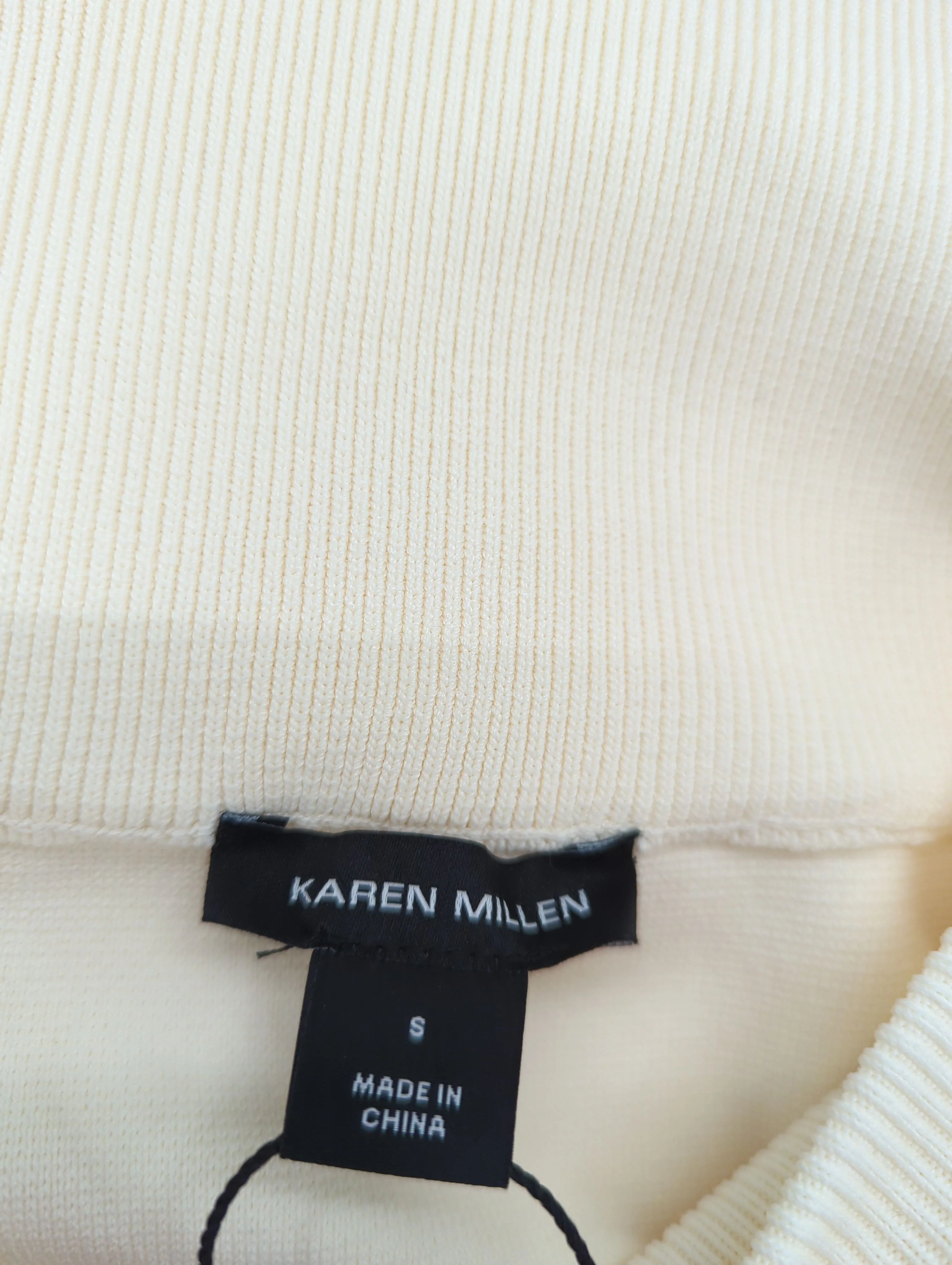 Karen Millen Women's Midi Skirt S Cream Viscose - Image 7