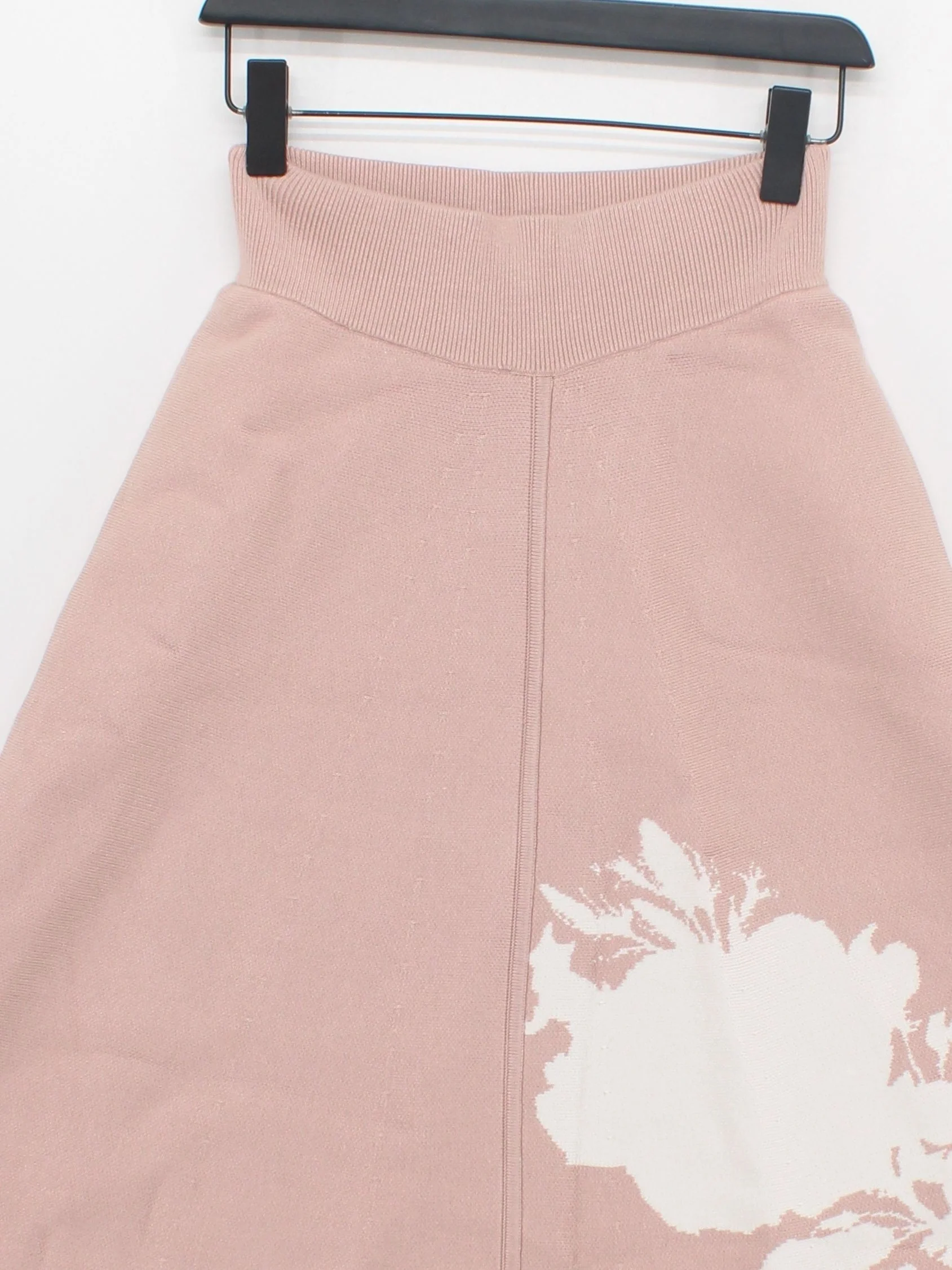 Karen Millen Women's Midi Skirt S Pink Viscose with Polyester, Polyamide A-Line - Image 4