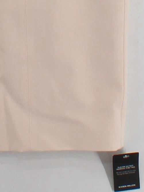 Karen Millen Women's Midi Skirt UK 10 Cream Polyester - Image 4