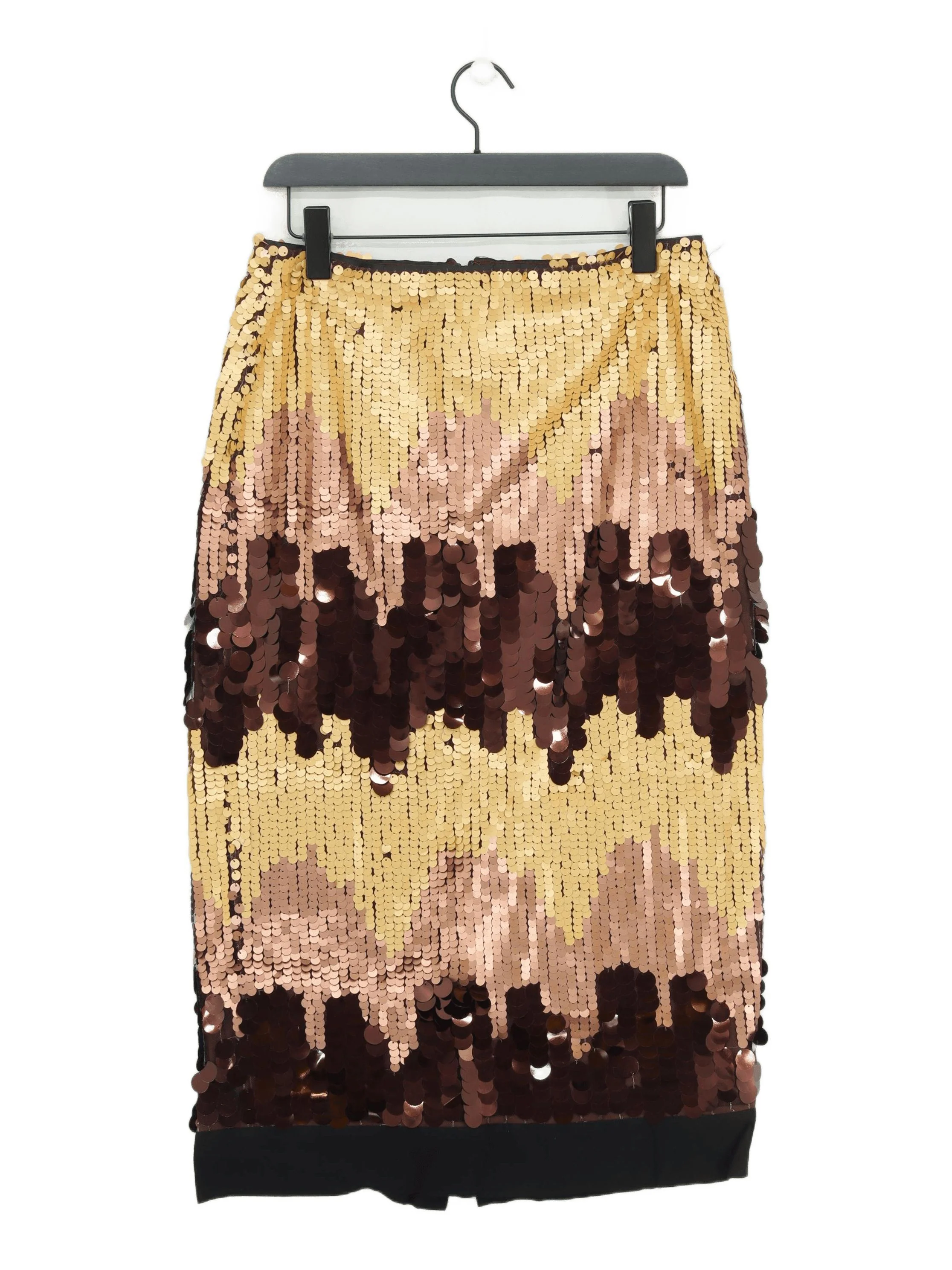 Karen Millen Women's Midi Skirt UK 12 Multi 100% Polyester Straight & Pencil