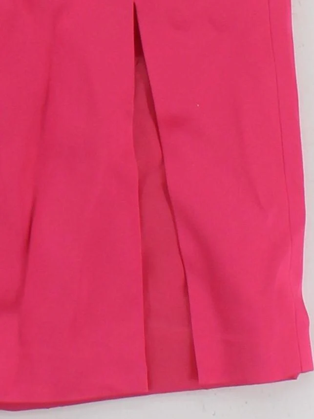Karen Millen Women's Midi Skirt UK 12 Pink Acetate - Image 4