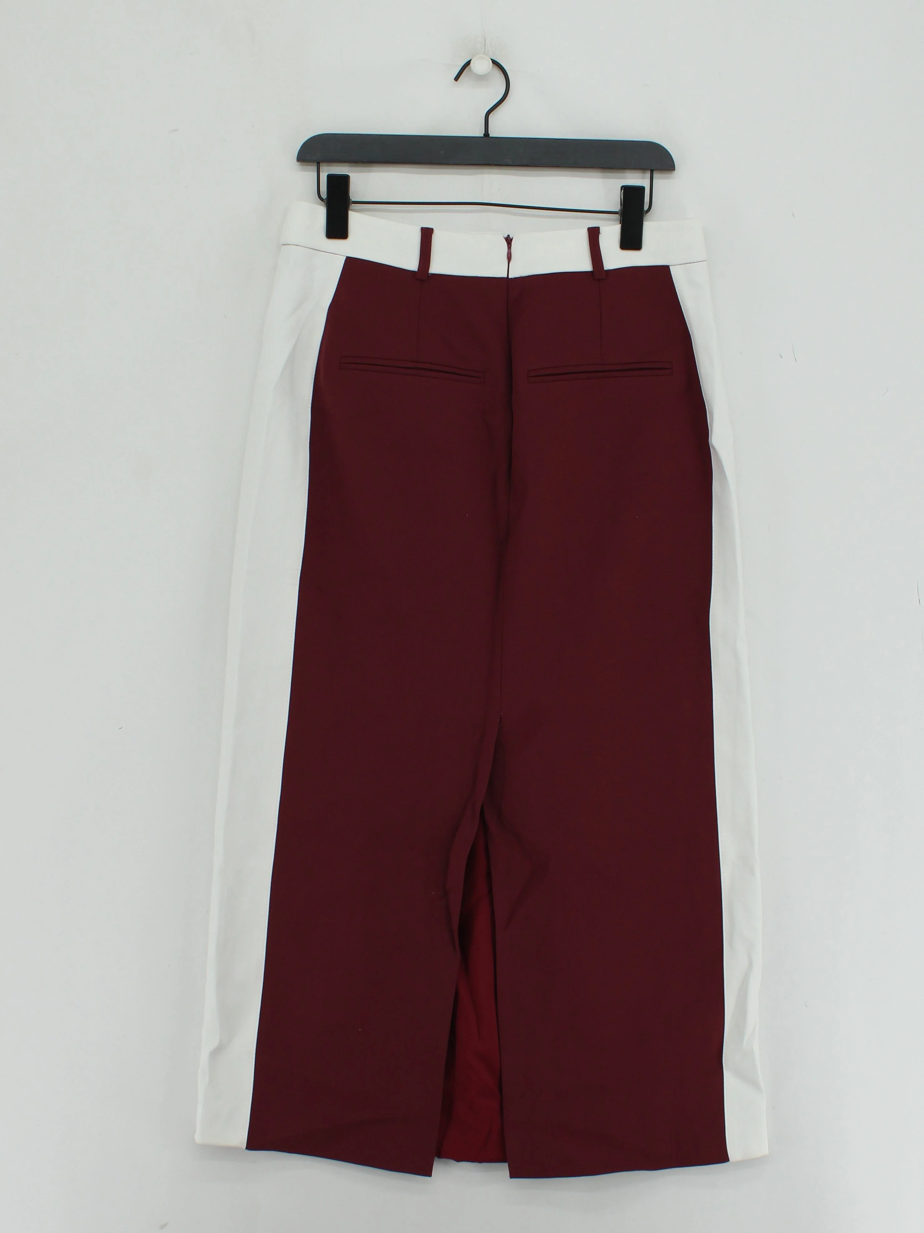 Karen Millen Women's Midi Skirt UK 12 Red Viscose - Image 2