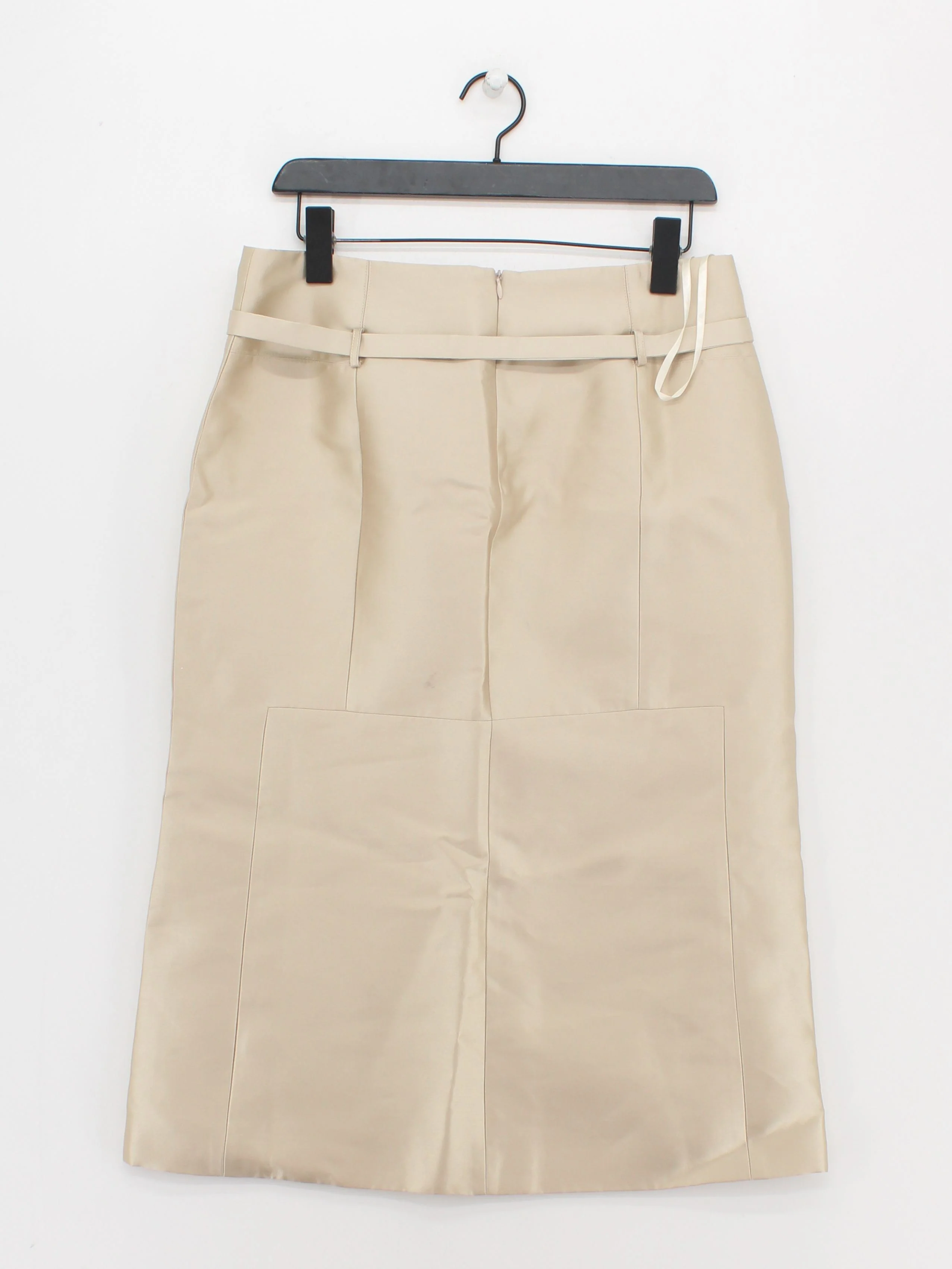 Karen Millen Women's Midi Skirt UK 12 Tan 100% Polyester Midi Straight & Pencil - Image 2