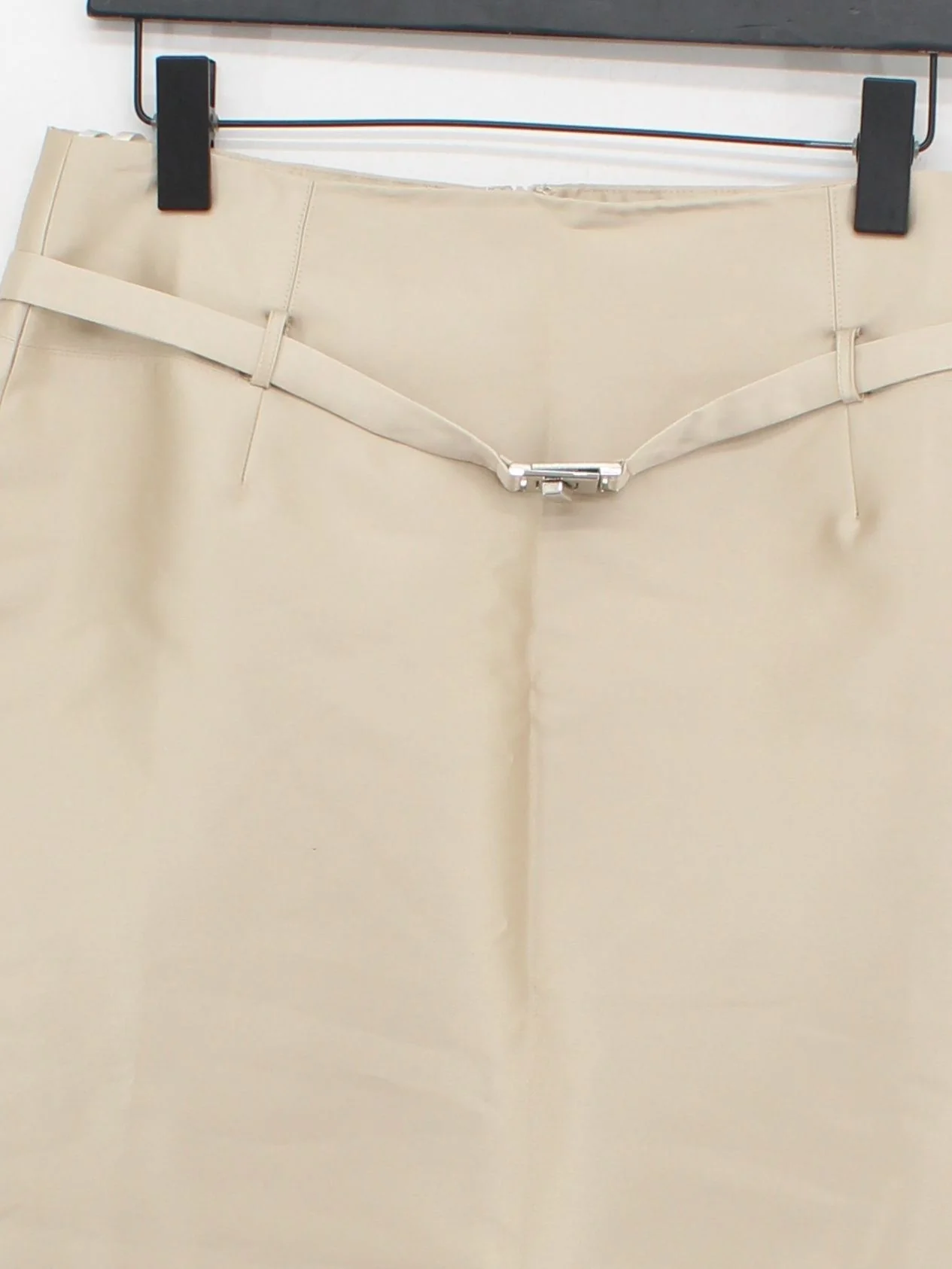 Karen Millen Women's Midi Skirt UK 12 Tan 100% Polyester Midi Straight & Pencil - Image 3