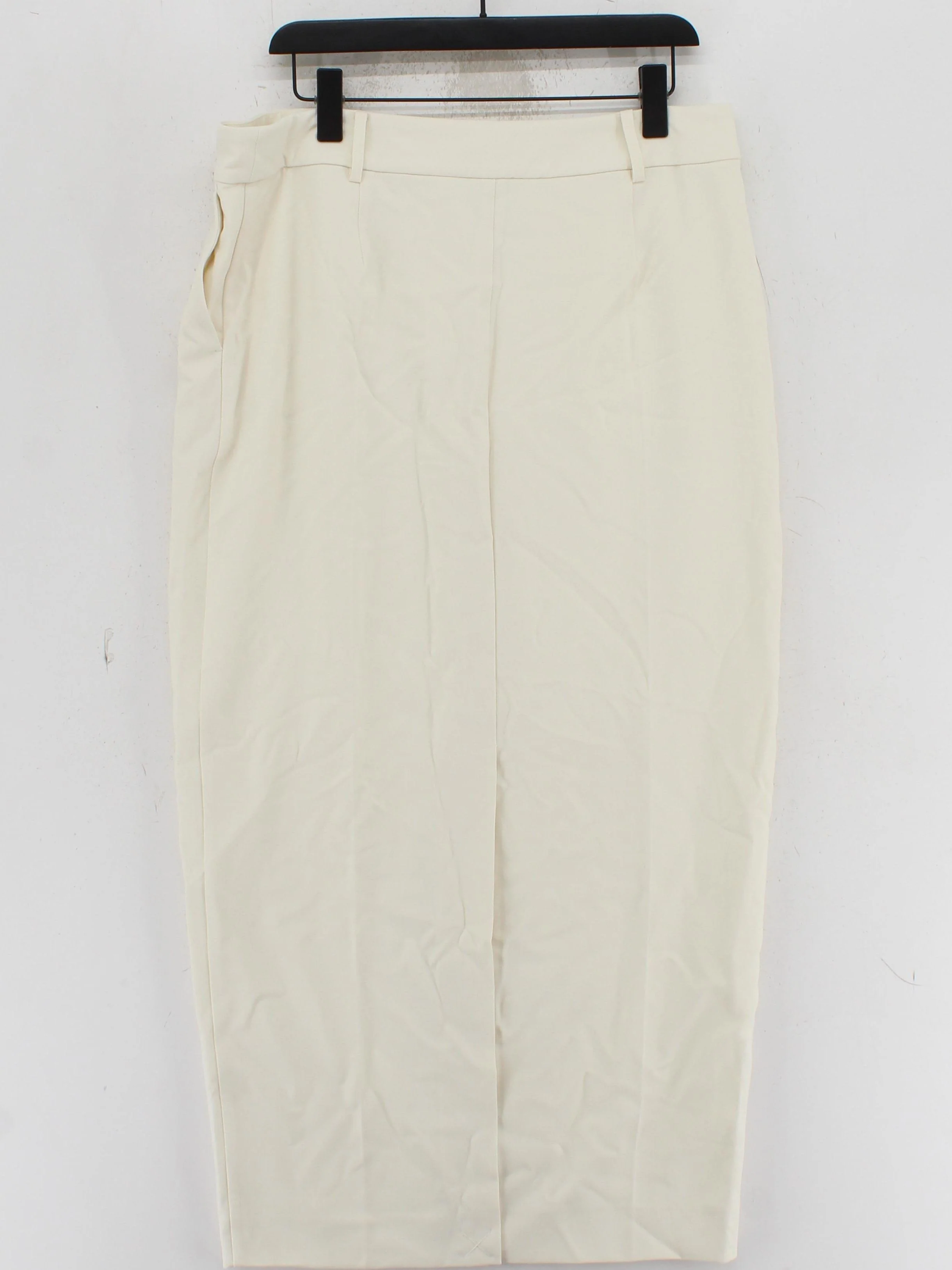 Karen Millen Women's Midi Skirt UK 14 Cream Polyester - Image 2