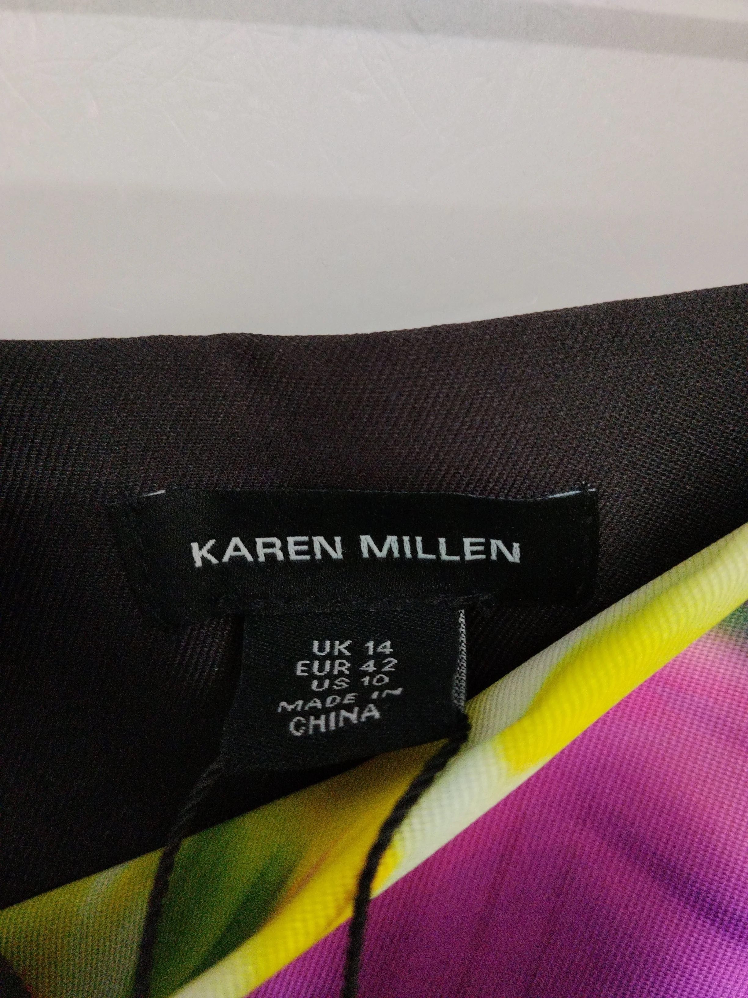 Karen Millen Women's Midi Skirt UK 14 Multi Floral 100% Polyester Midi A-Line - Image 6