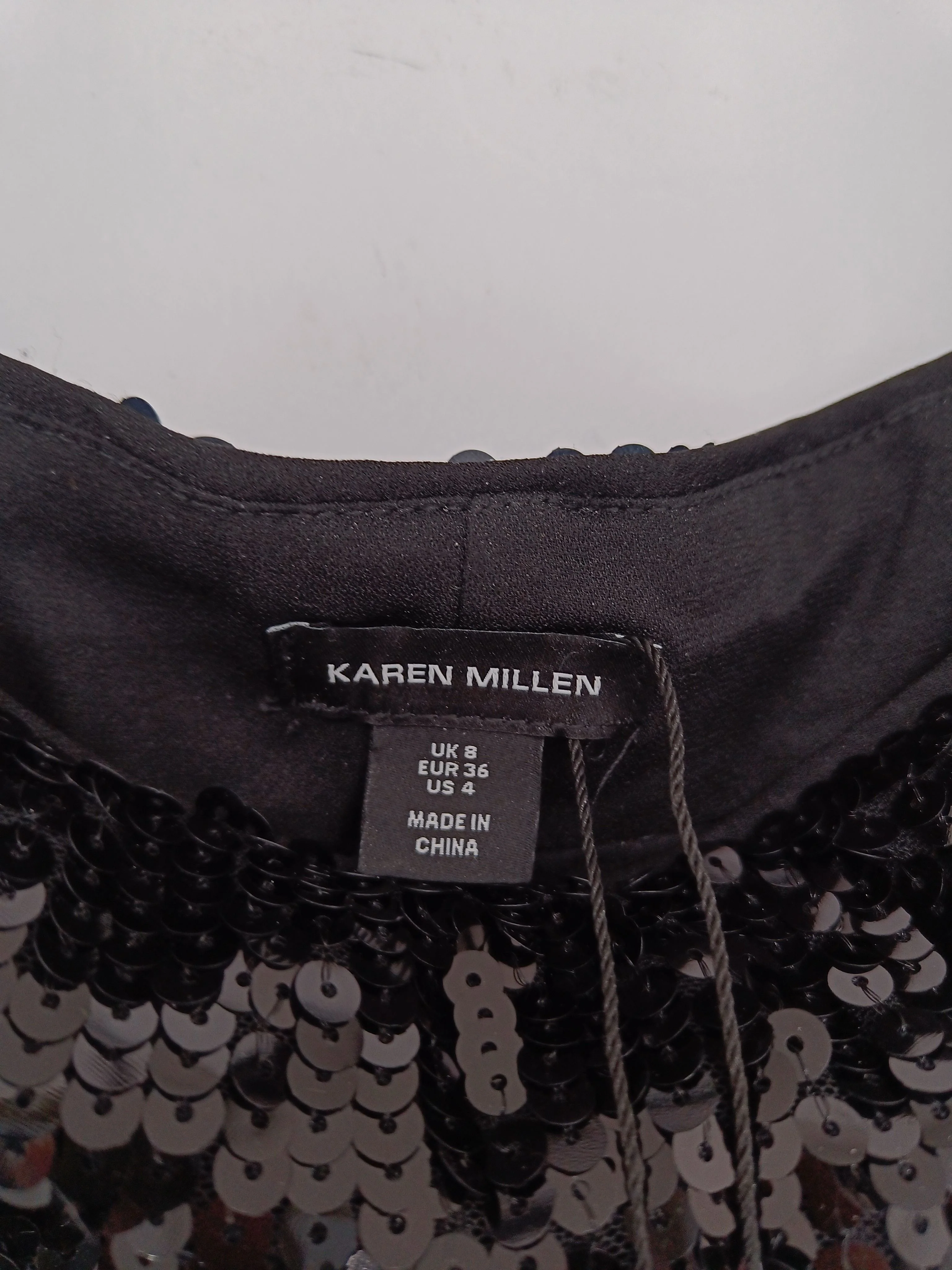 Karen Millen Women's Midi Skirt UK 8 Black Polyester New with tags - Image 6